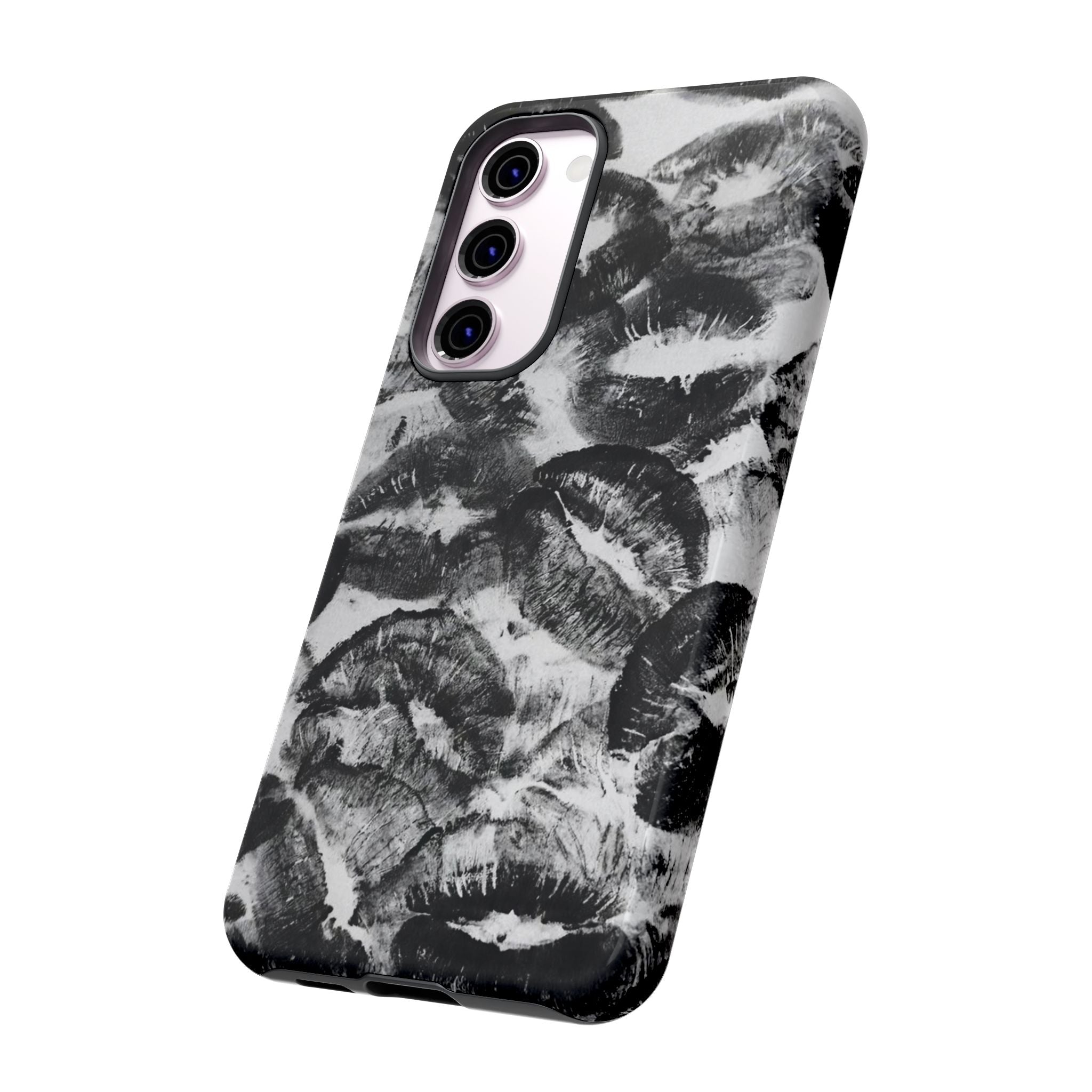 Black and Kiss Design Phone Case
