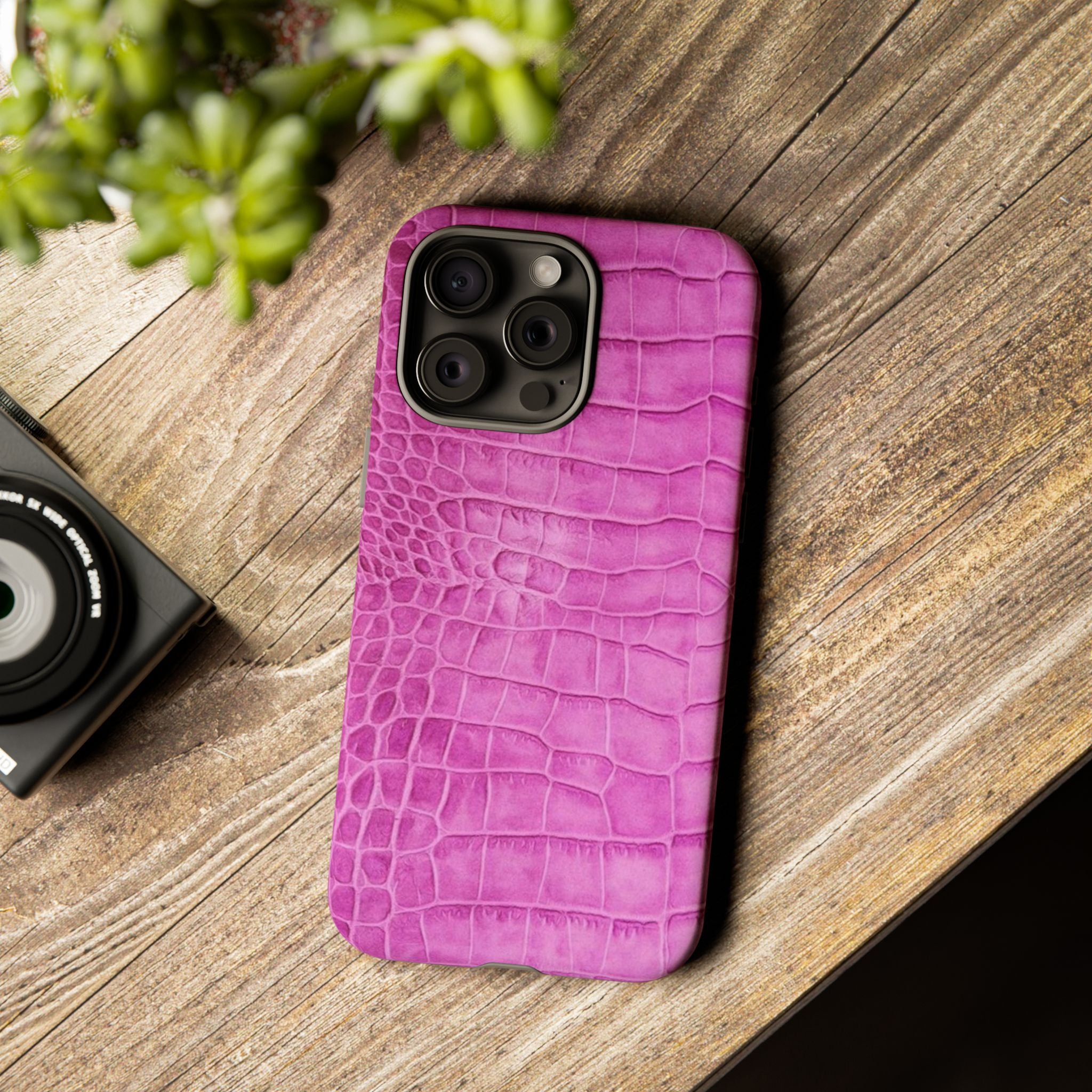 Purple Croc Phone Case