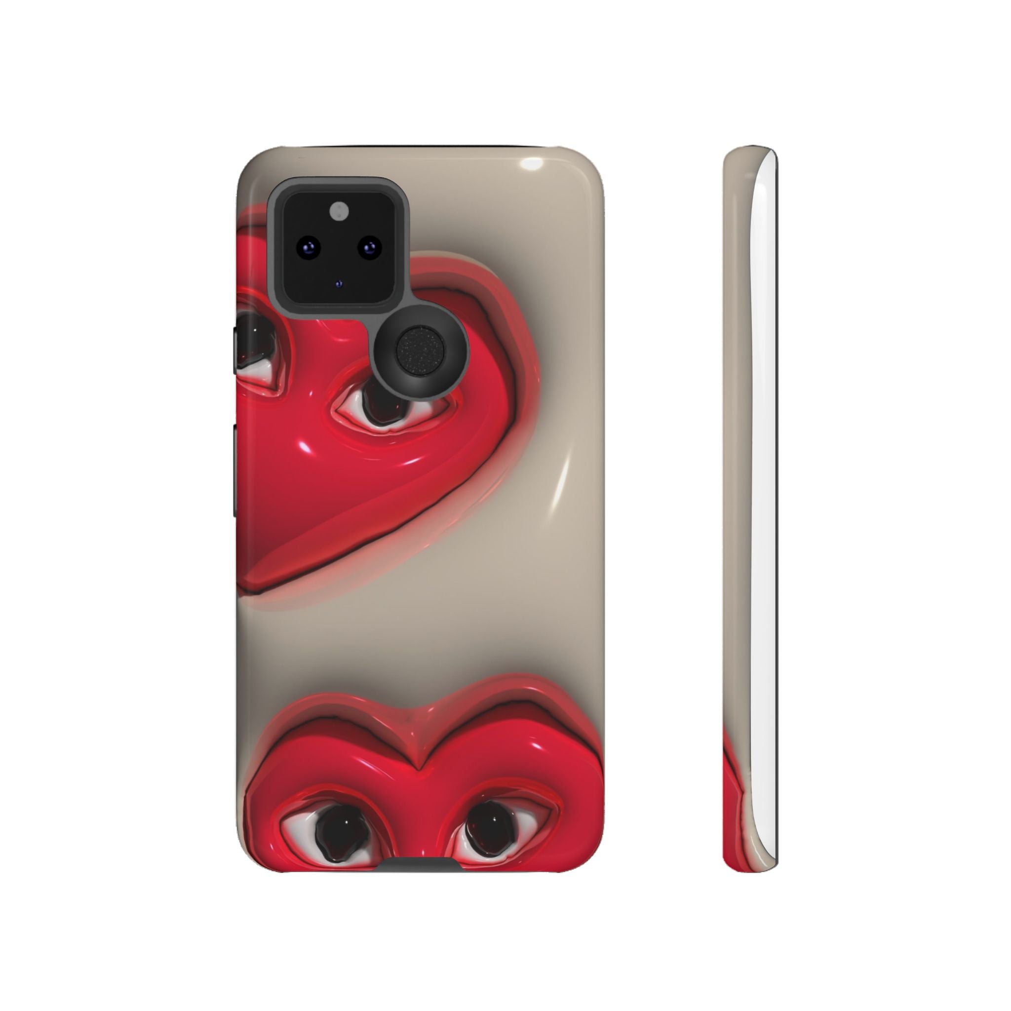 3D Hearts Phone Case