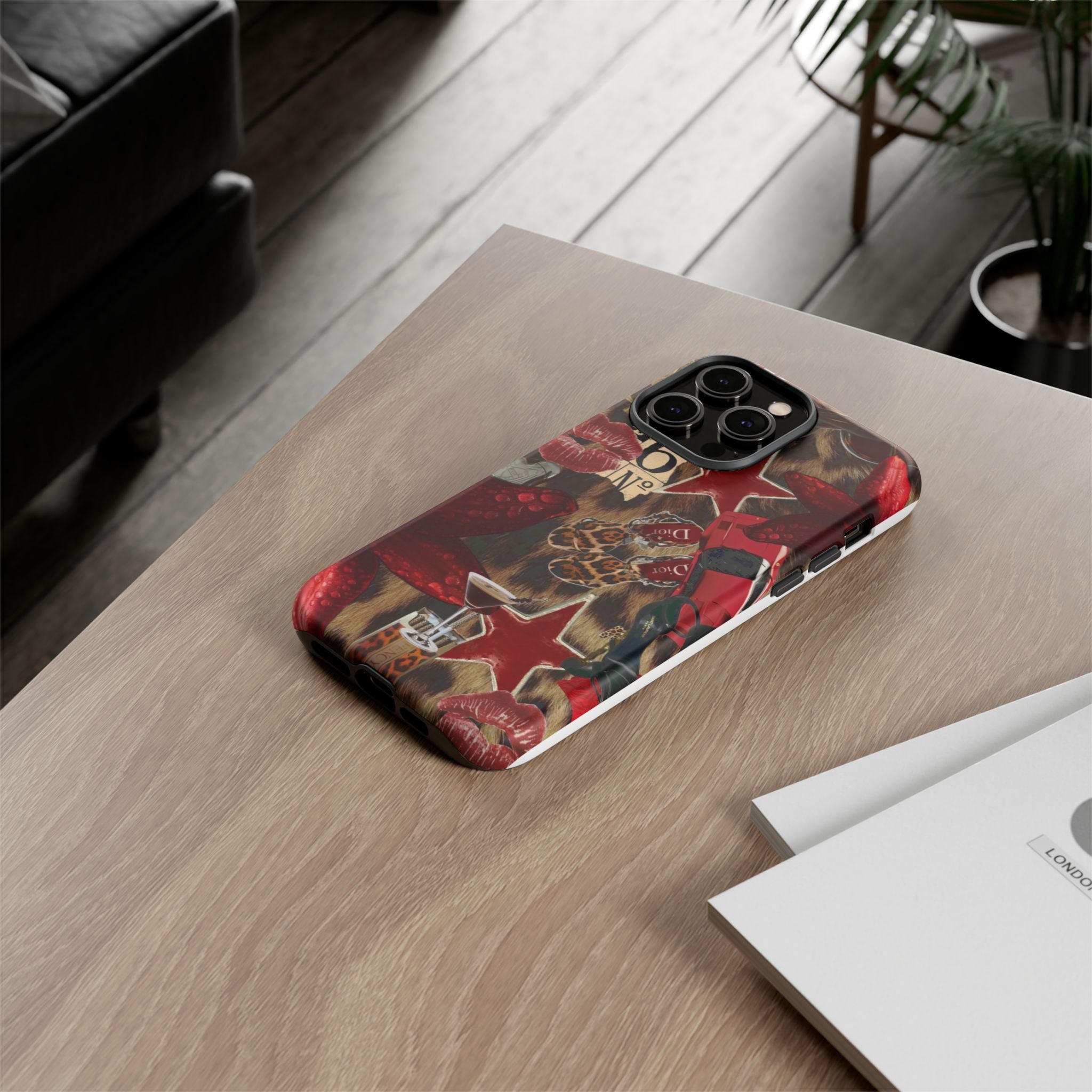 Cheetah Red Phone Case