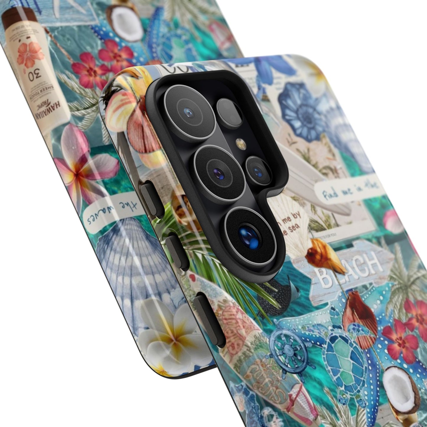 Tropical Beach Collage Tough Case