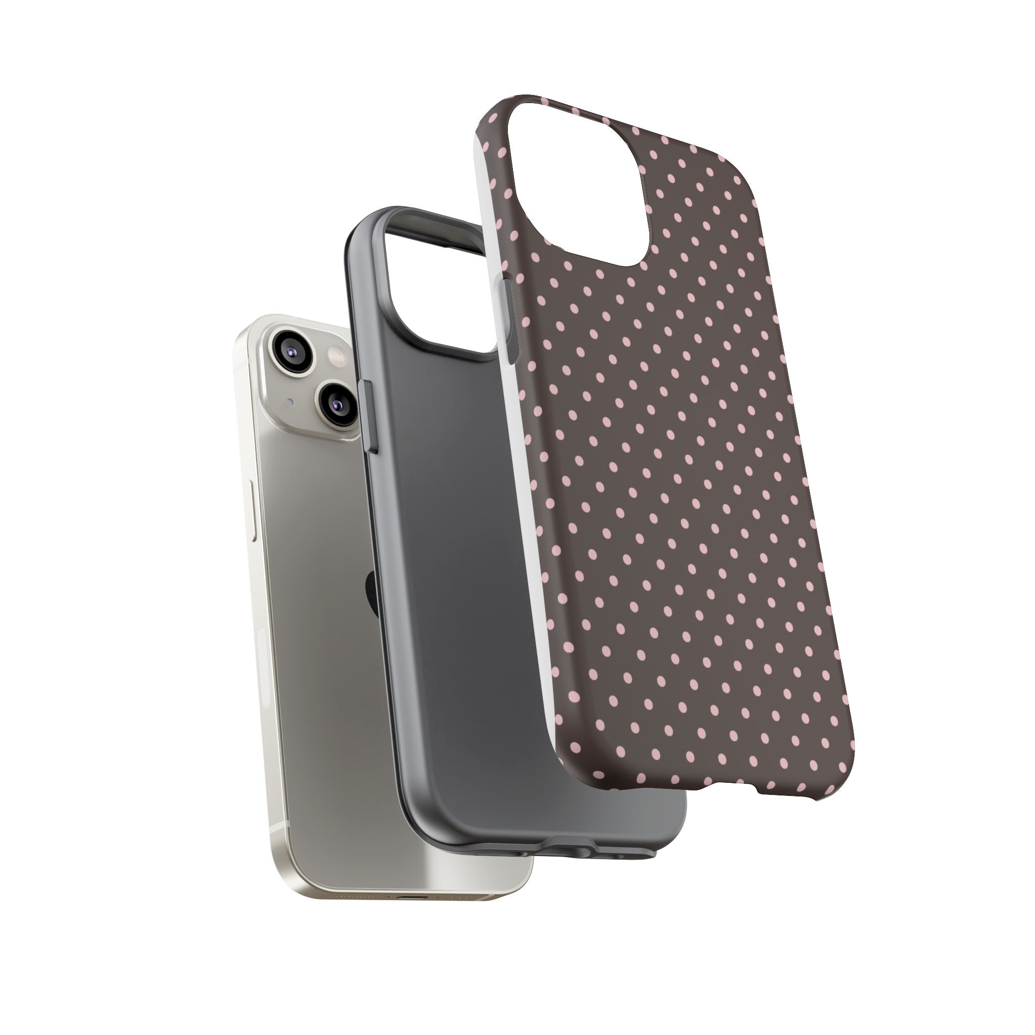 Brown Polka Phone Case