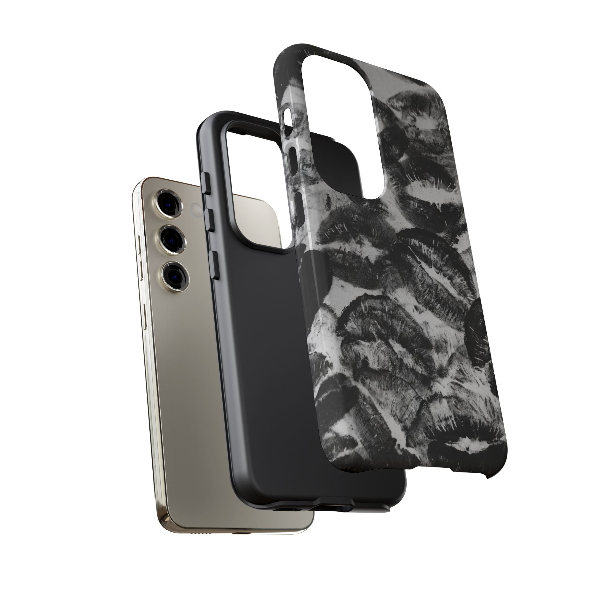 Black and Kiss Design Phone Case