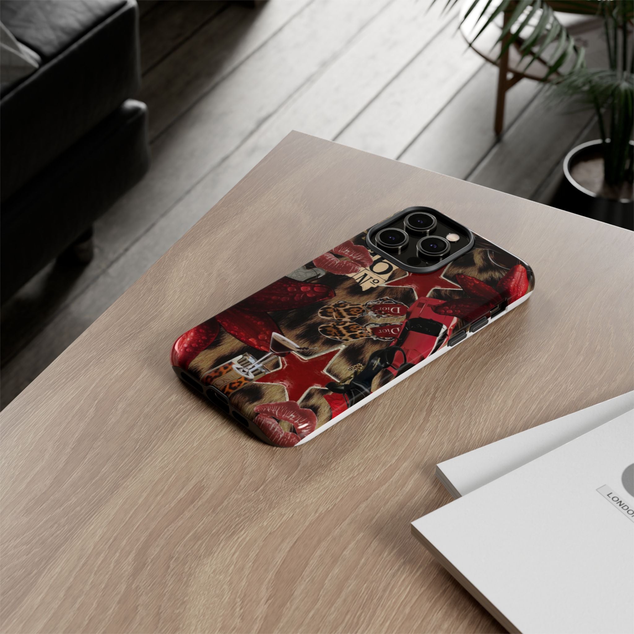Cheetah Red Phone Case