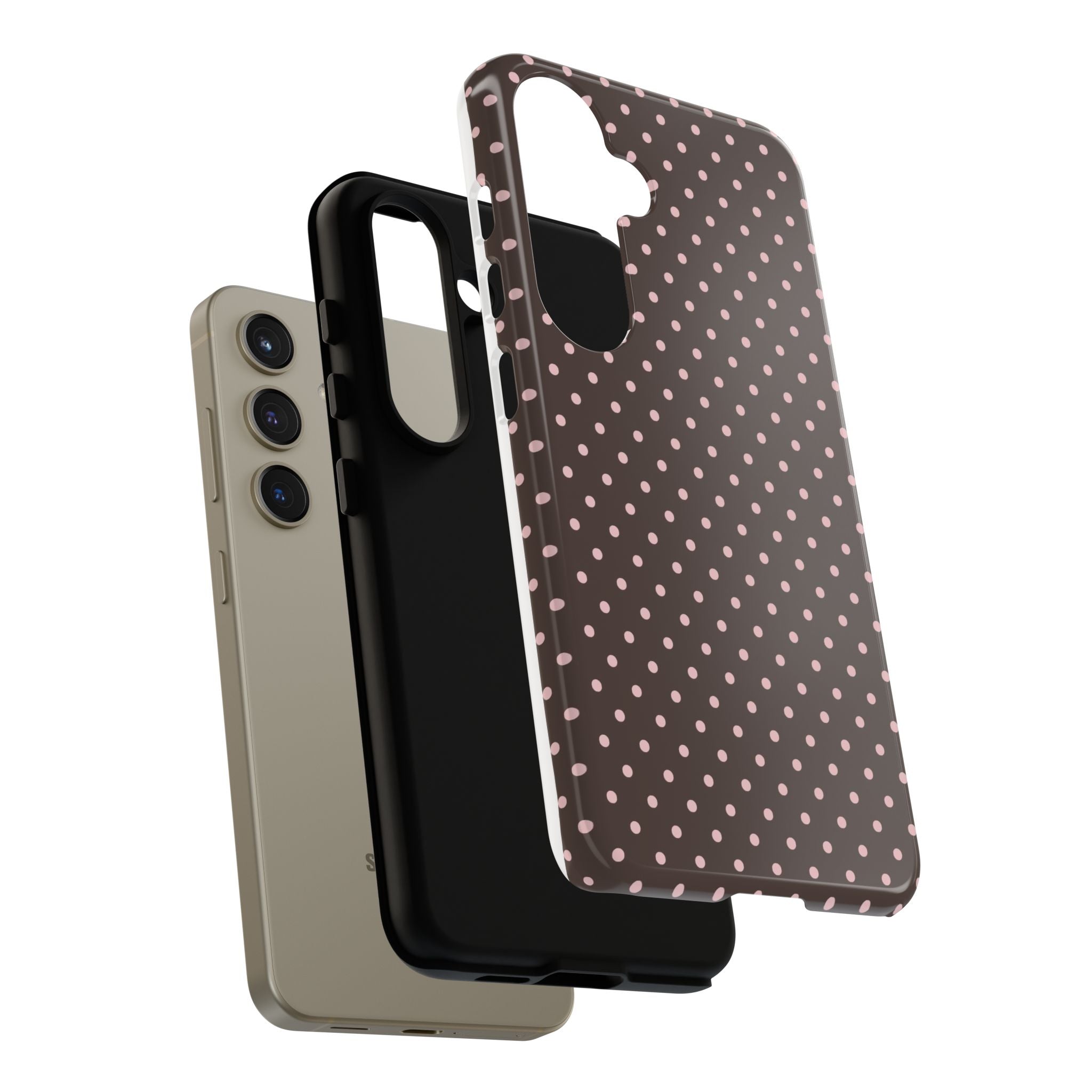 Brown Polka Phone Case