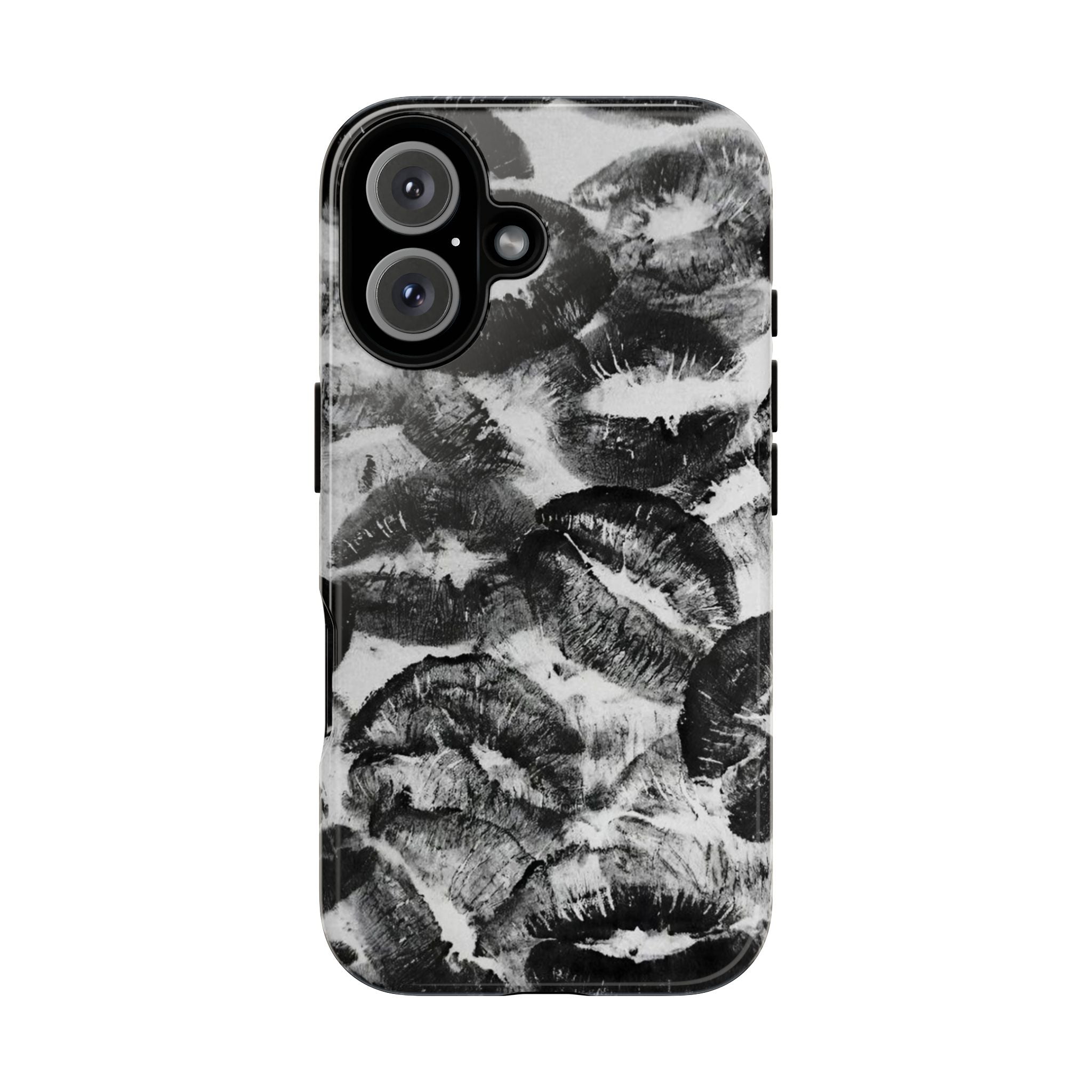 Black and Kiss Design Phone Case