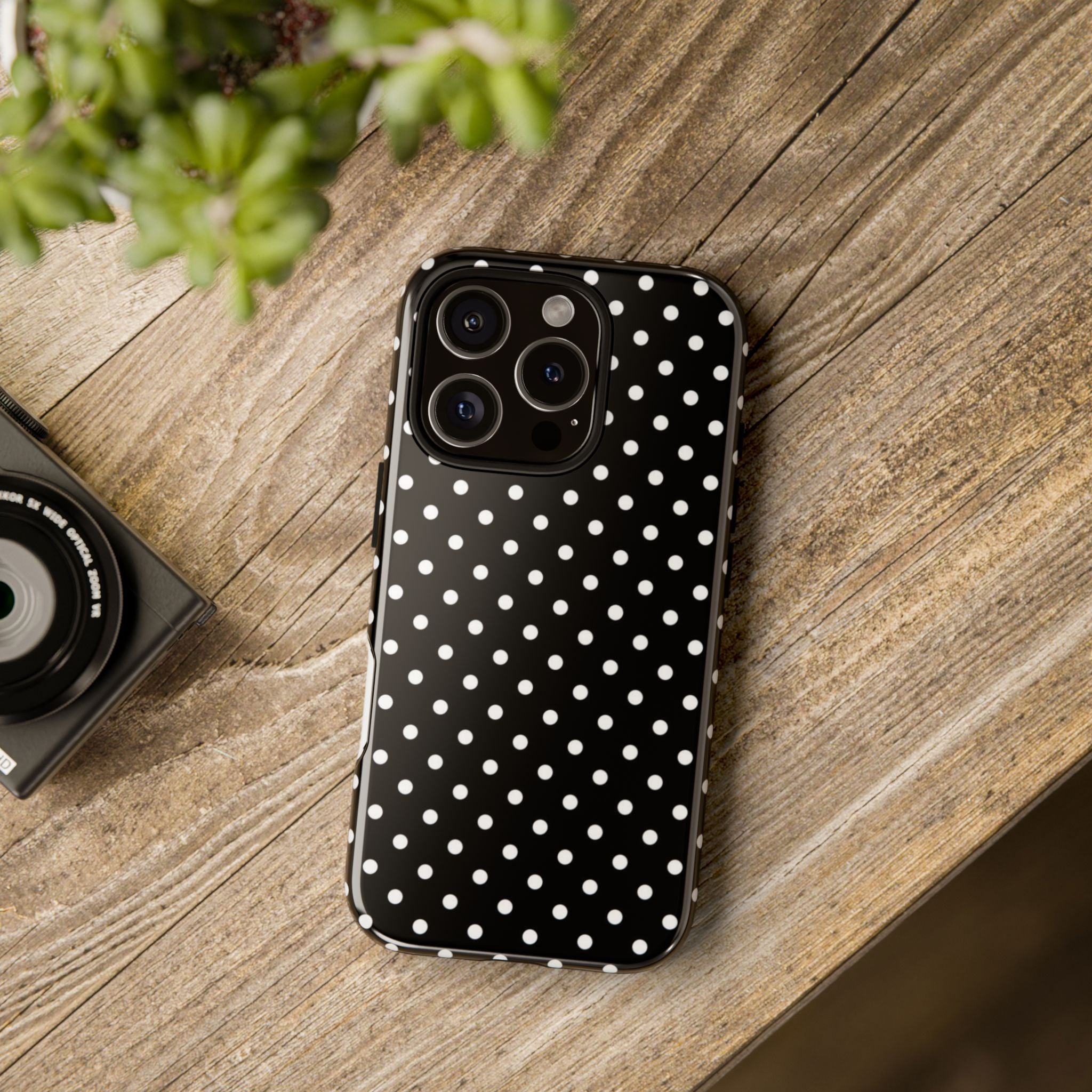 Black Polka Dot Phone Case