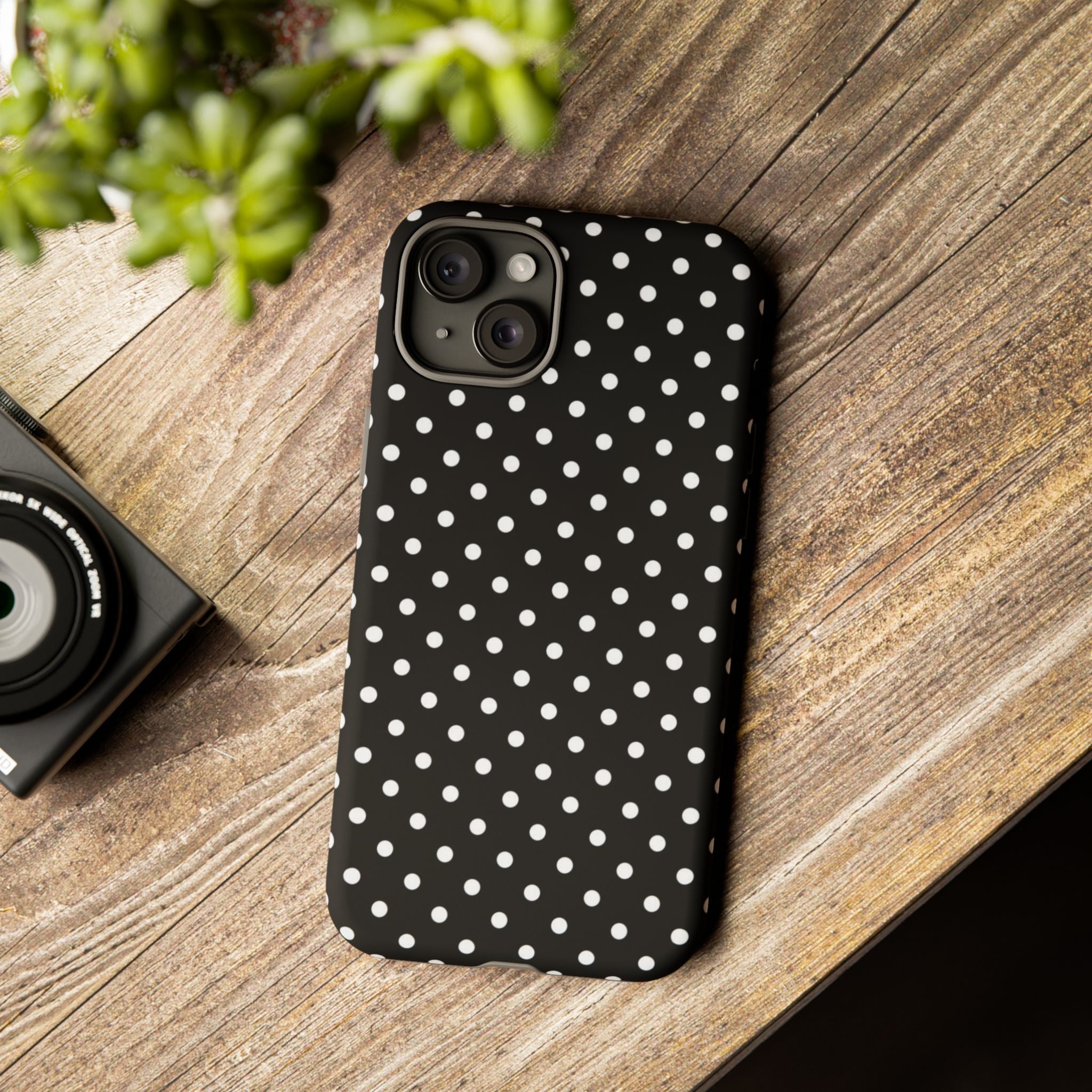 Black Polka Dot Phone Case