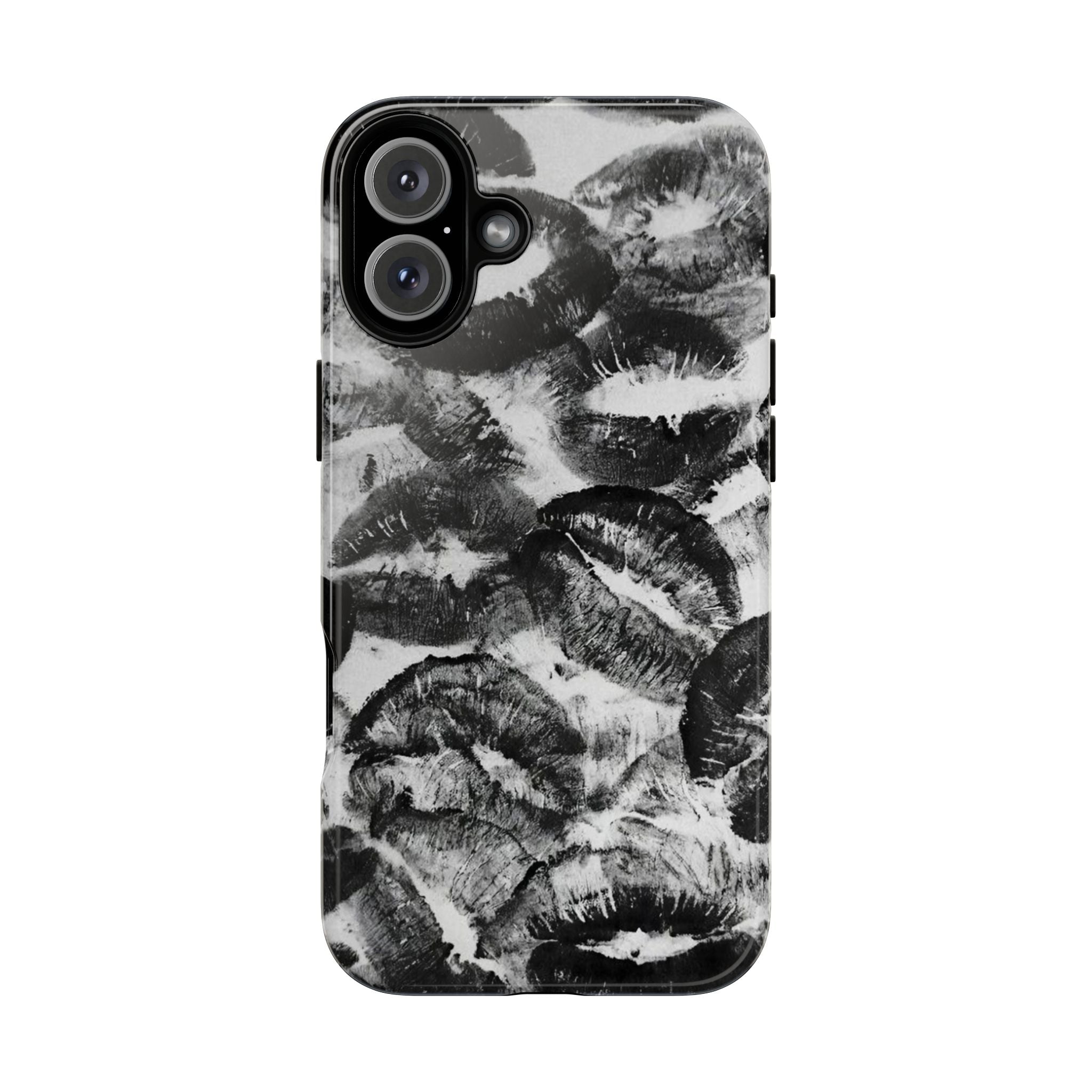 Black and Kiss Design Phone Case