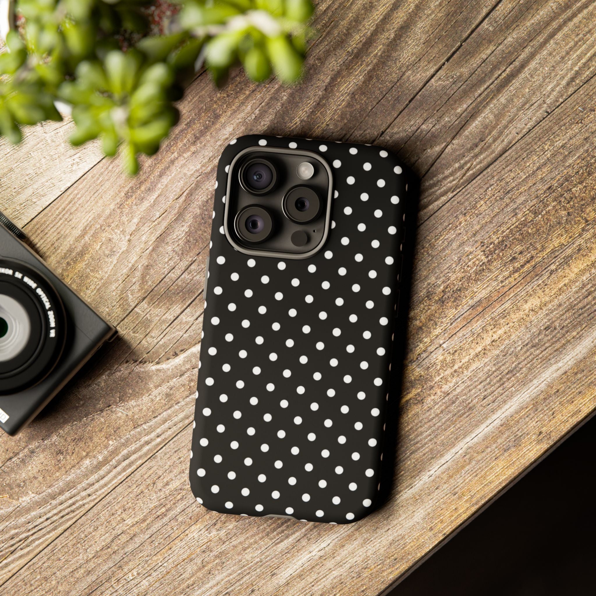 Black Polka Dot Phone Case