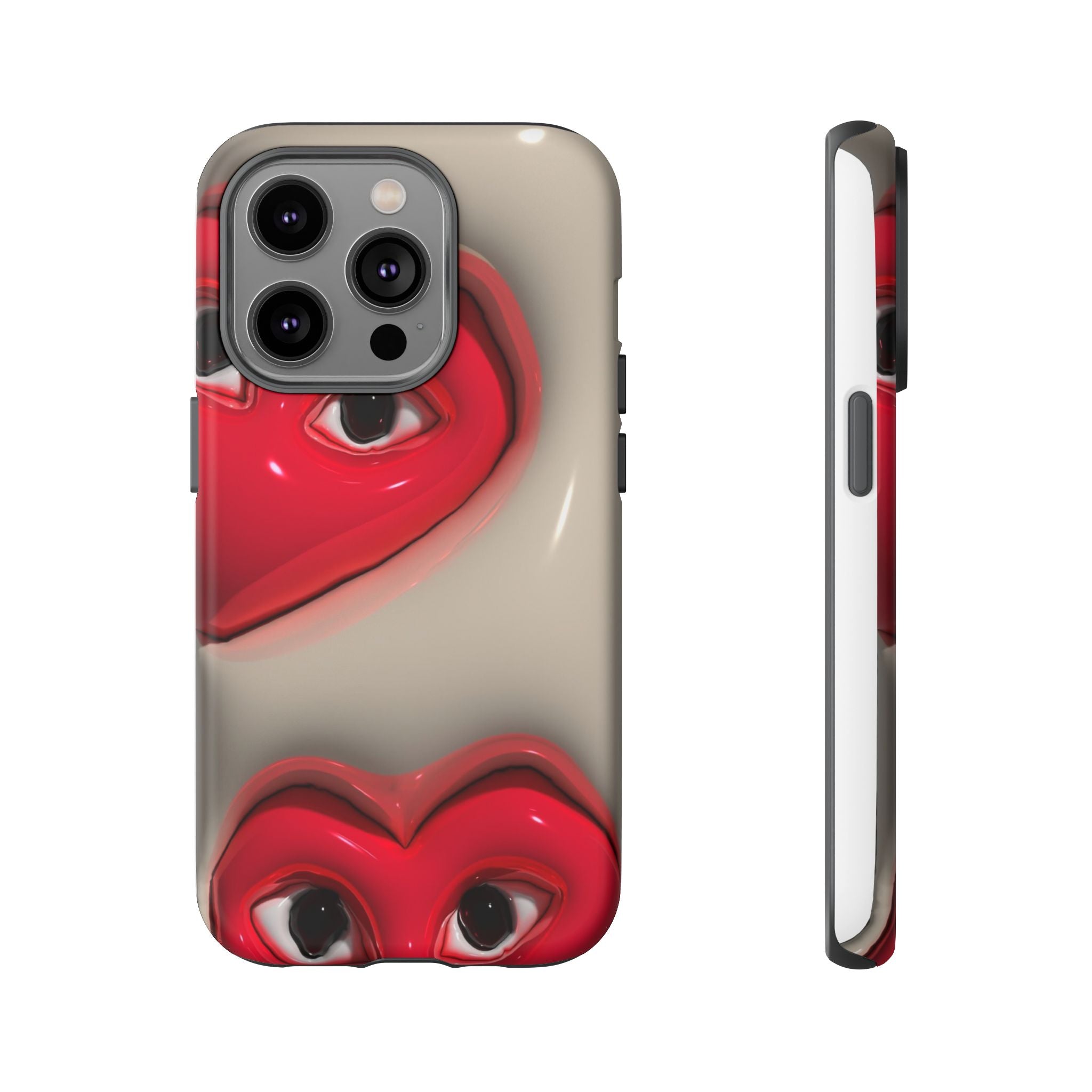 3D Hearts Phone Case