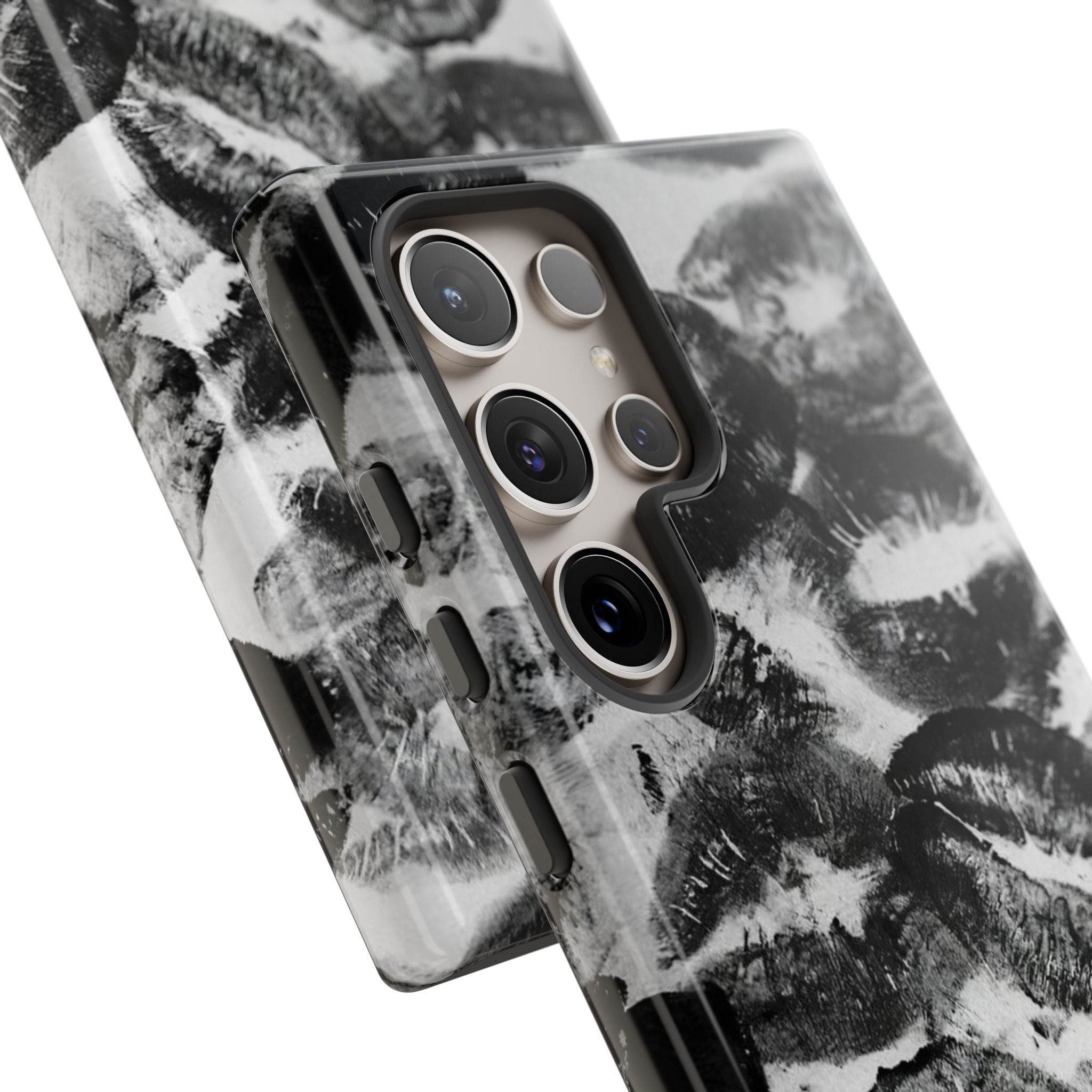 Black and Kiss Design Phone Case