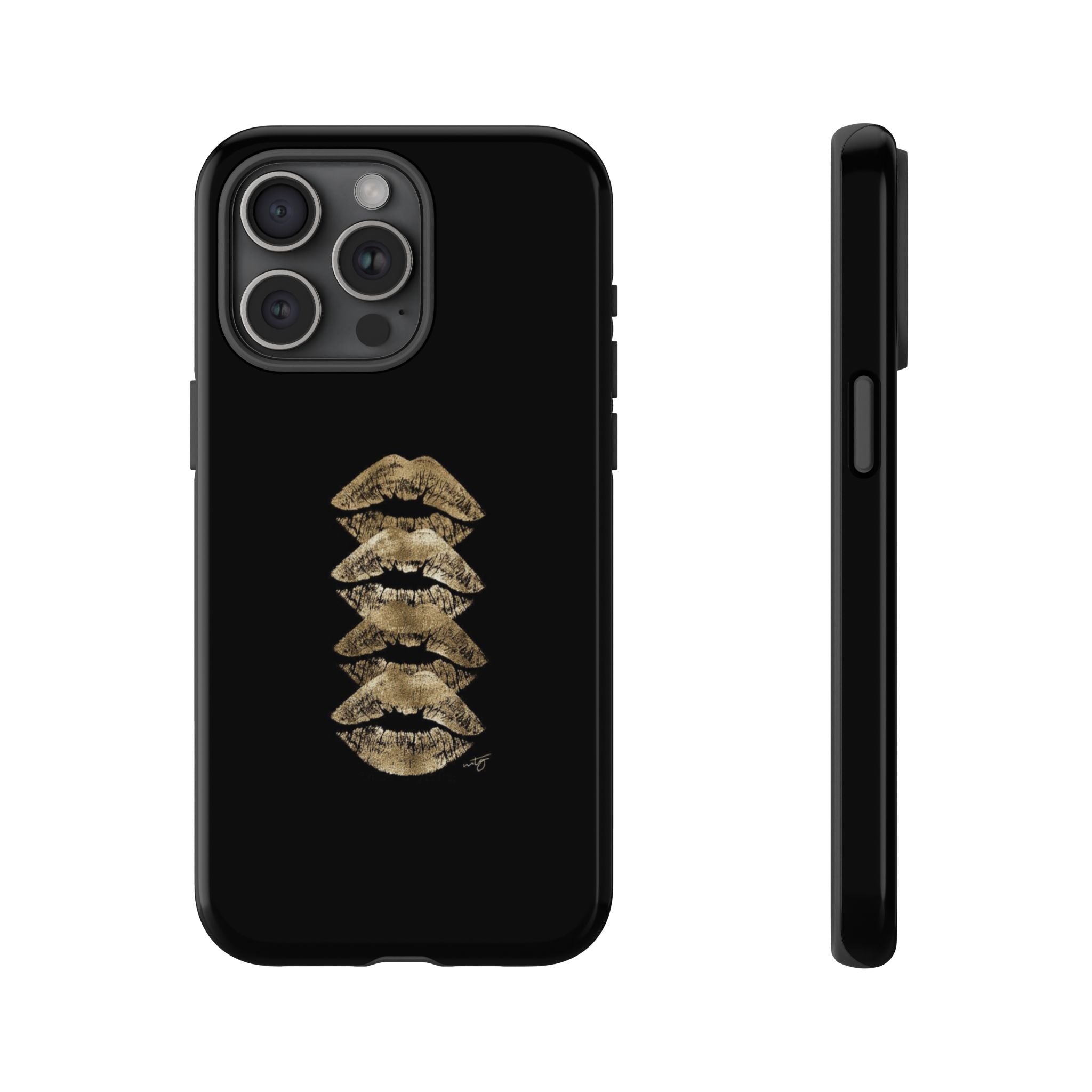 Golden Lipstick Phone Case
