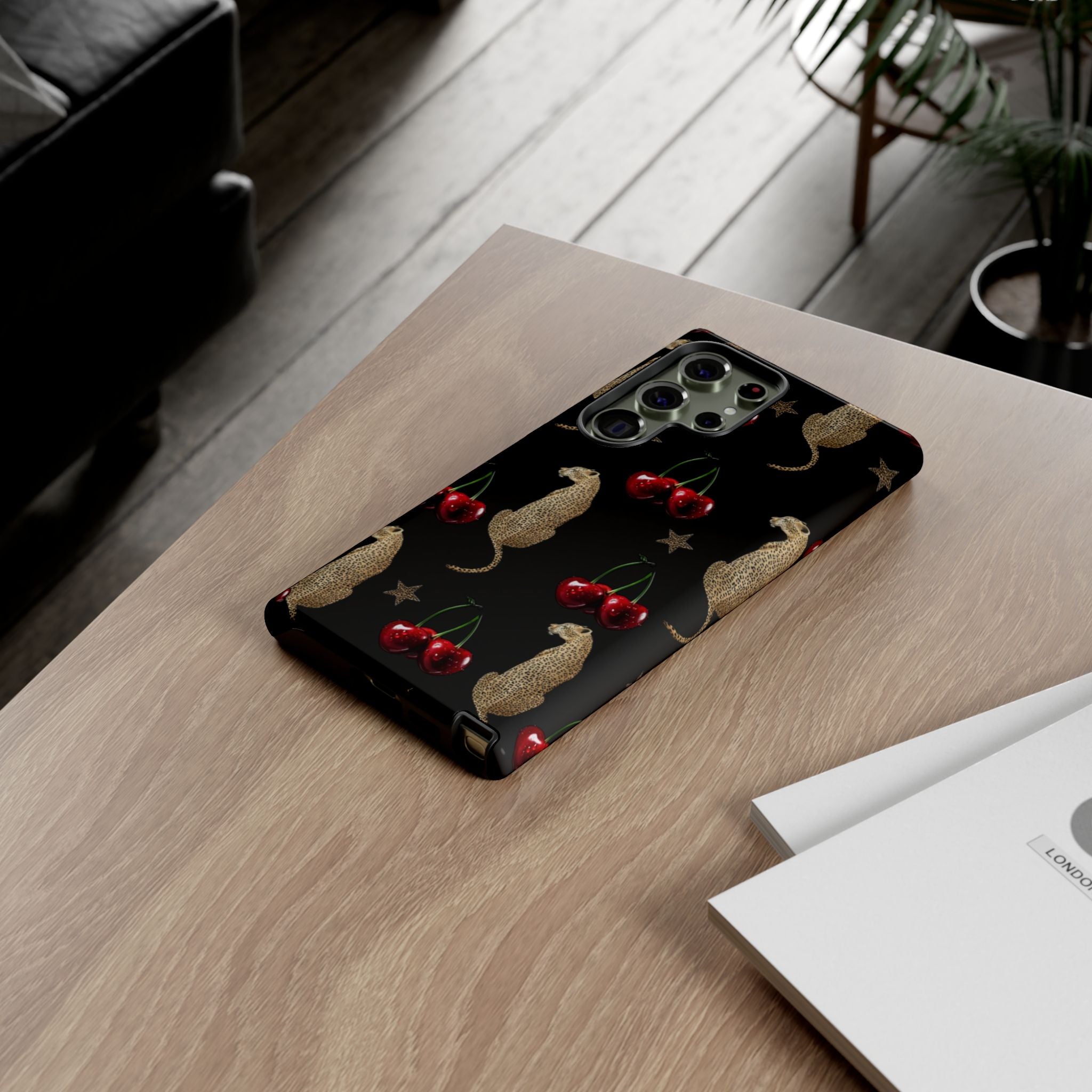 Leopards & Cherries Phone Case