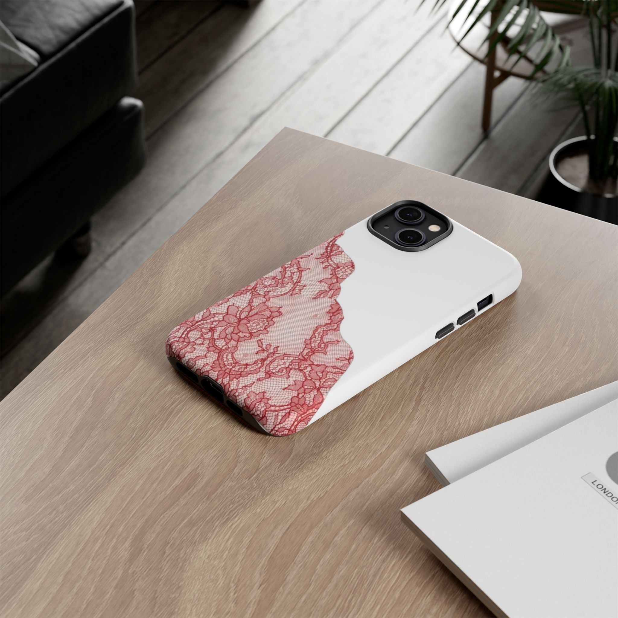 Red Lace Phone Case