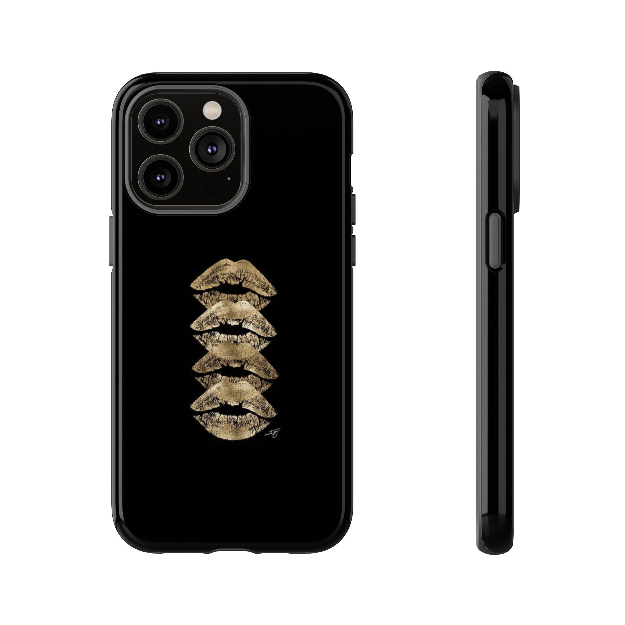 Golden Lipstick Phone Case