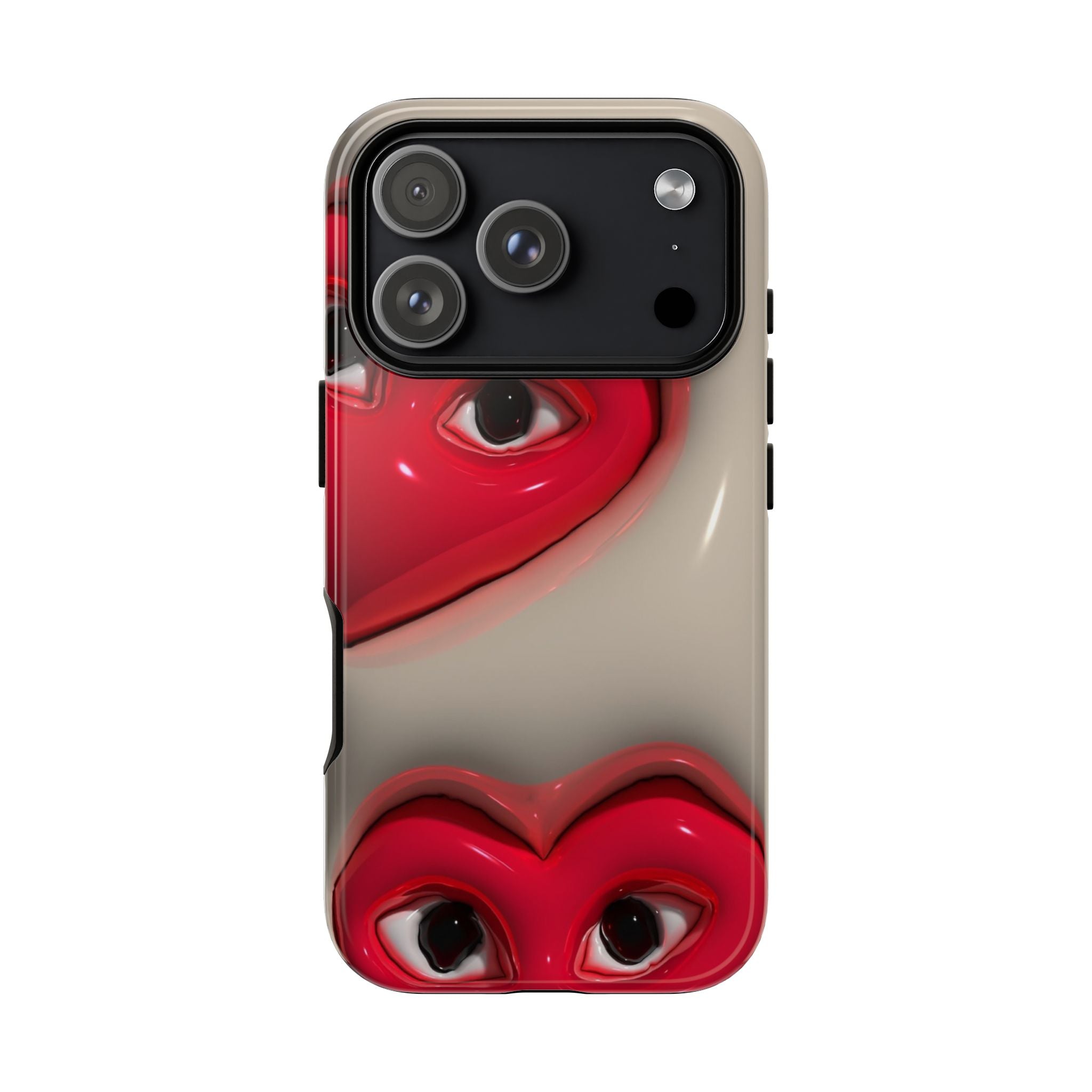 3D Hearts Phone Case