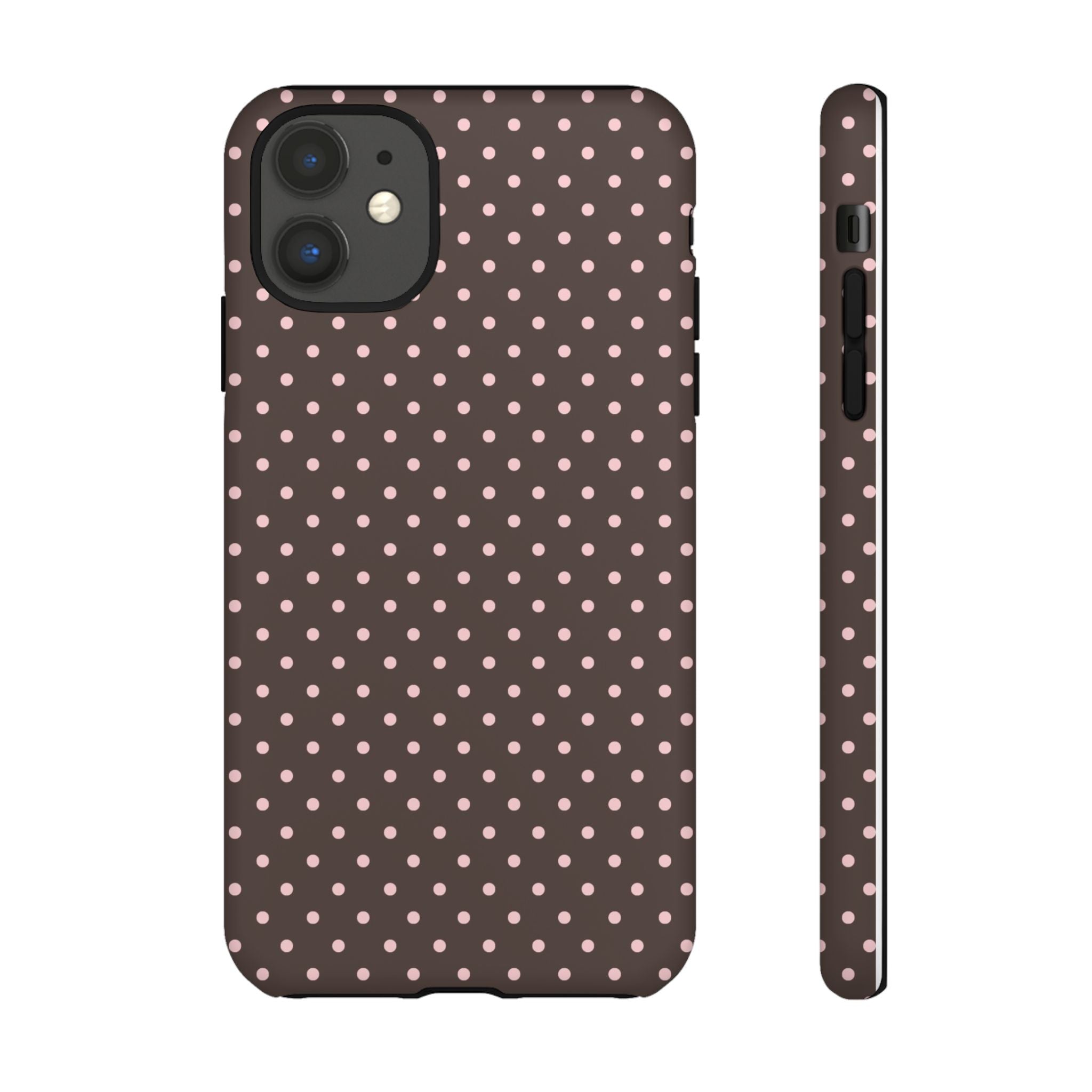 Brown Polka Phone Case