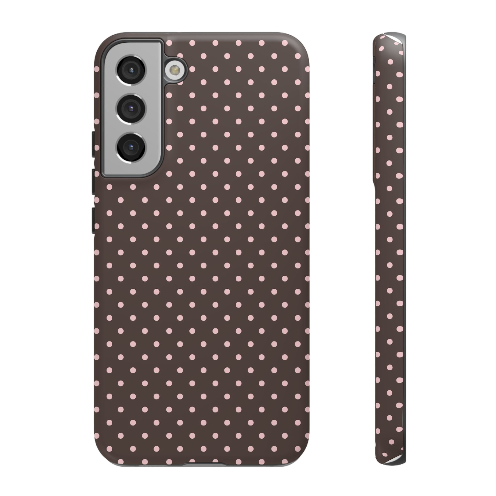 Brown Polka Phone Case