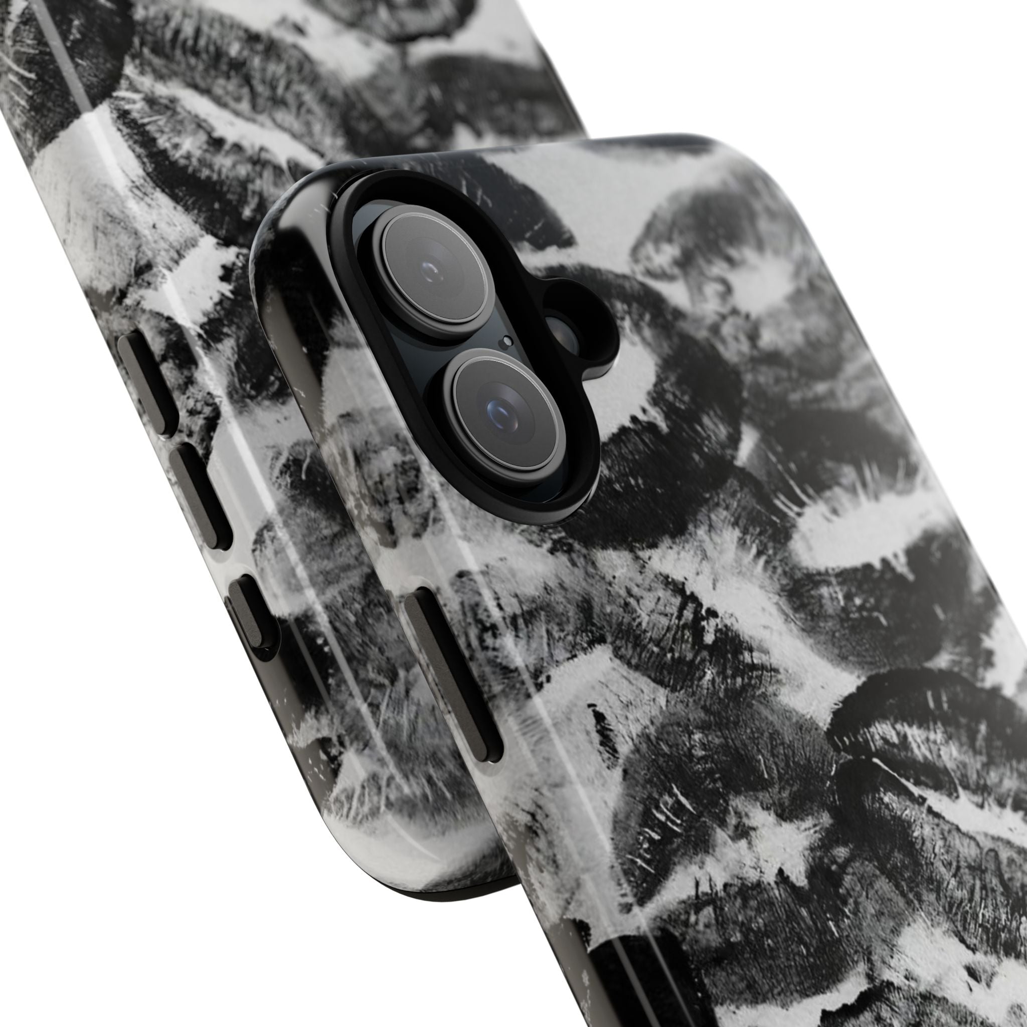 Black and Kiss Design Phone Case