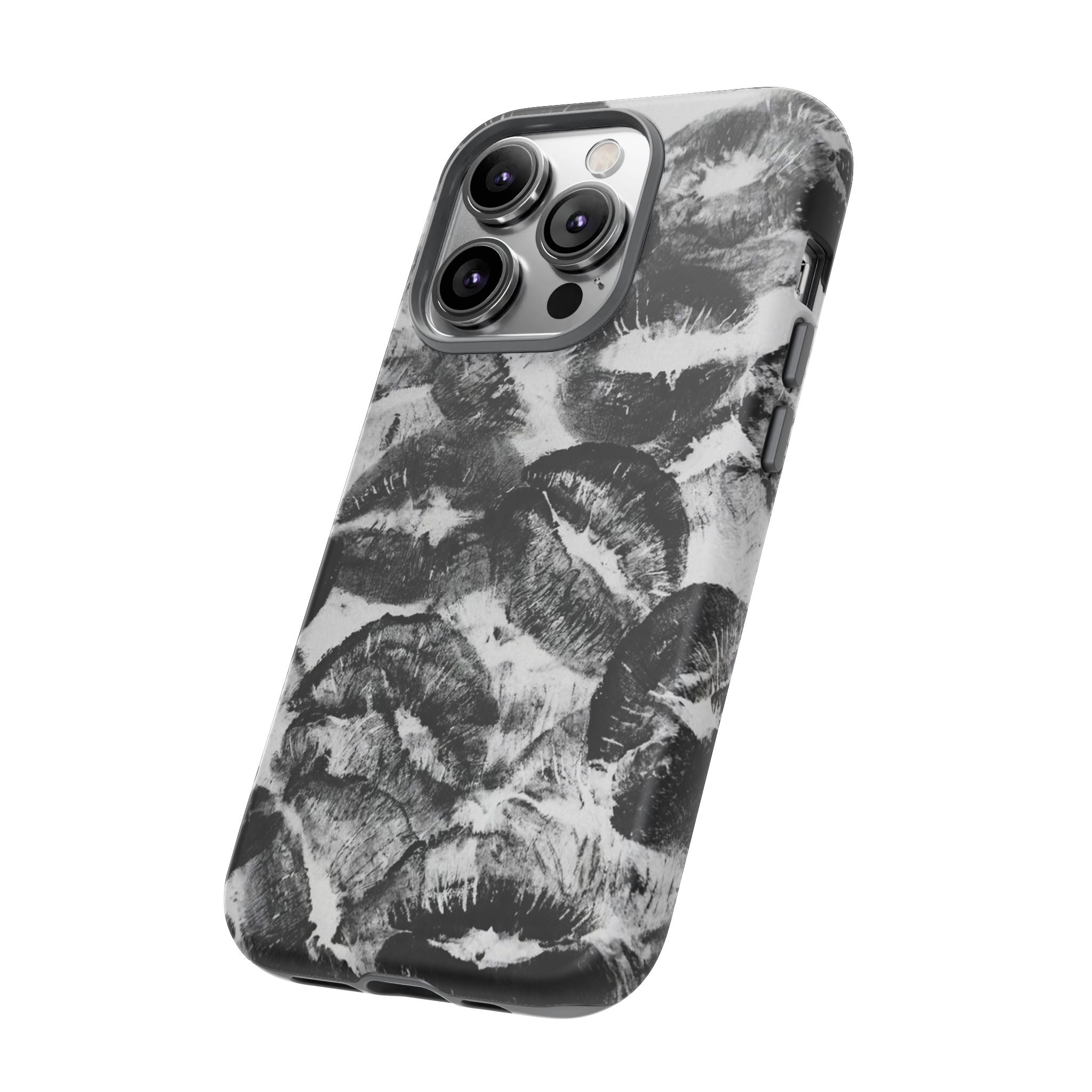 Black and Kiss Design Phone Case