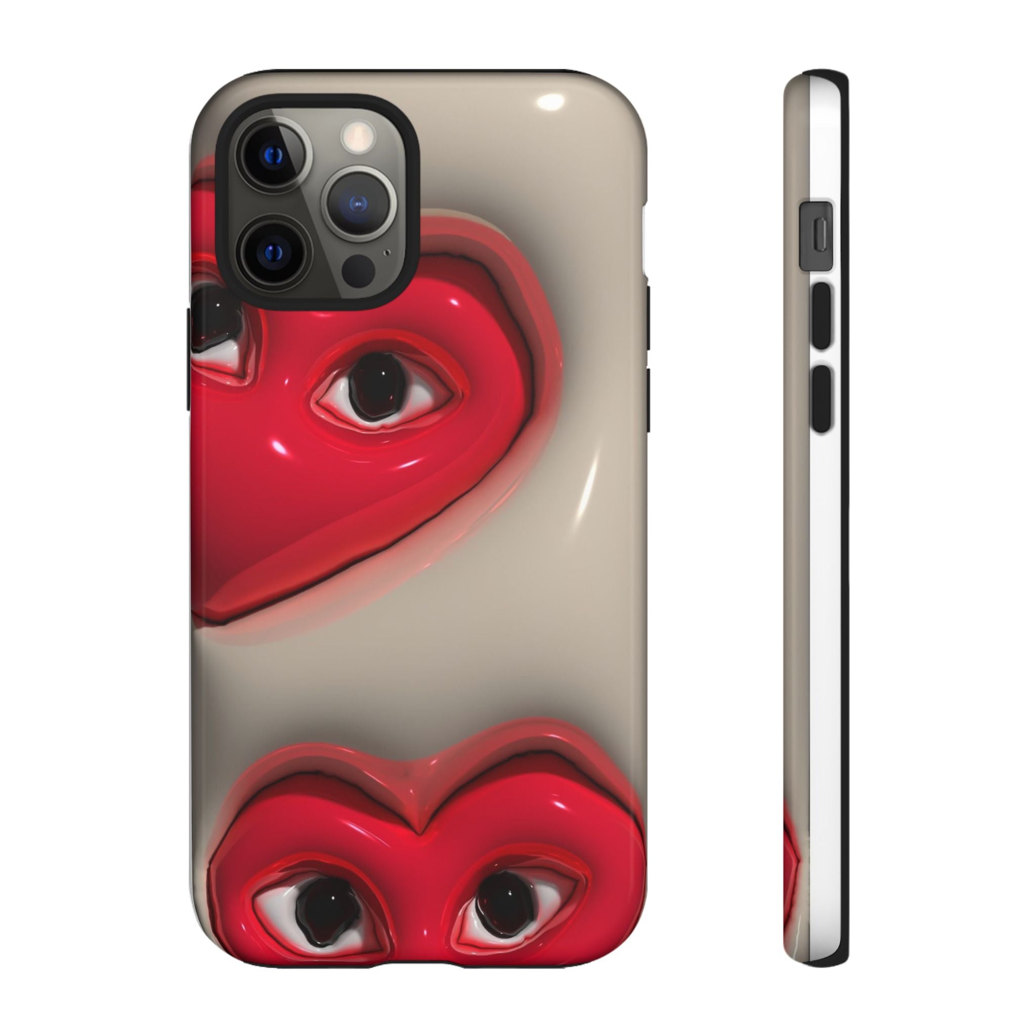 3D Hearts Phone Case