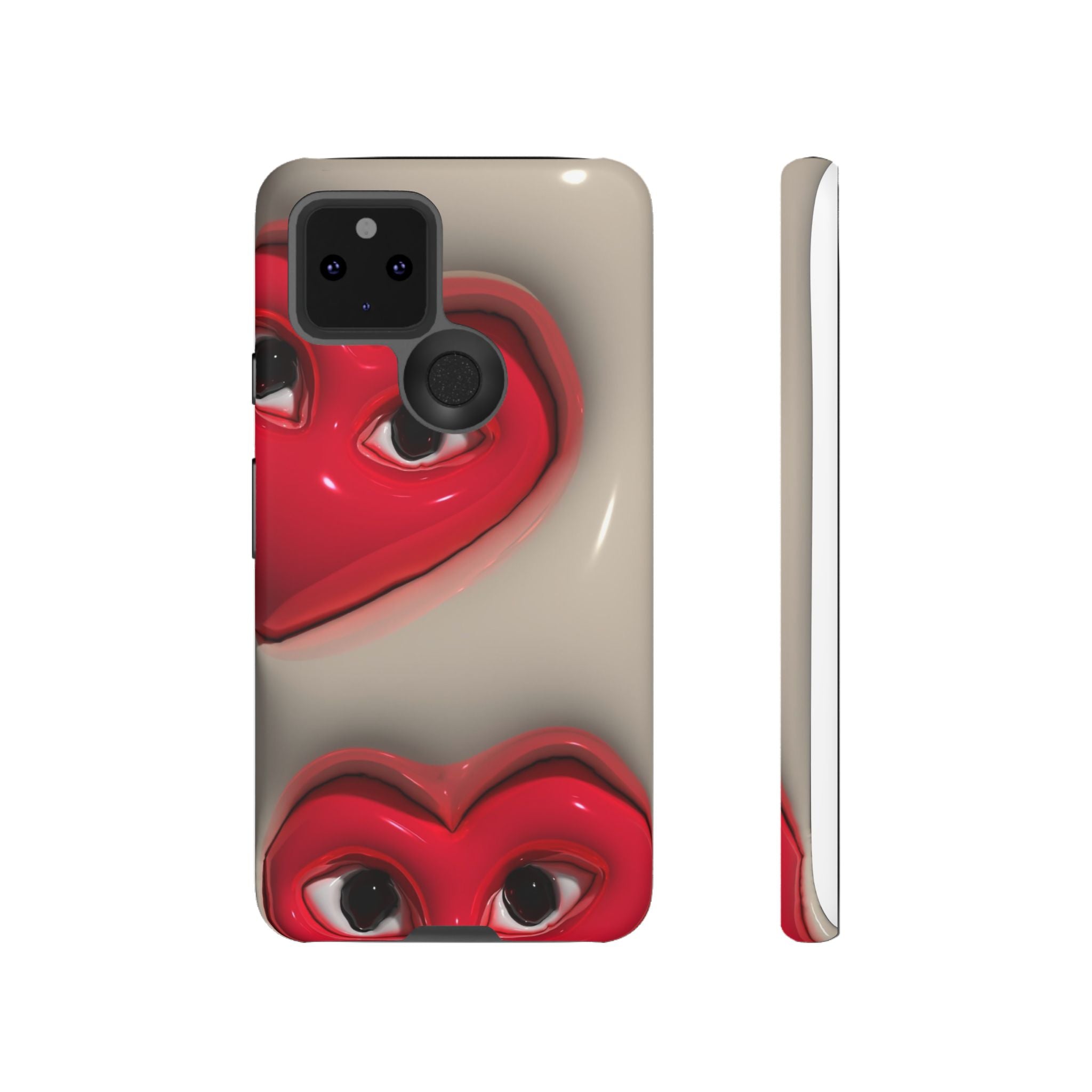 3D Hearts Phone Case