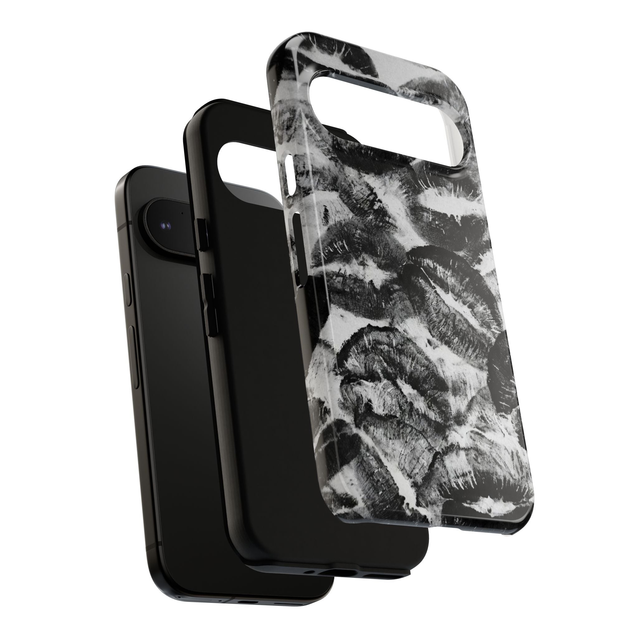 Black and Kiss Design Phone Case