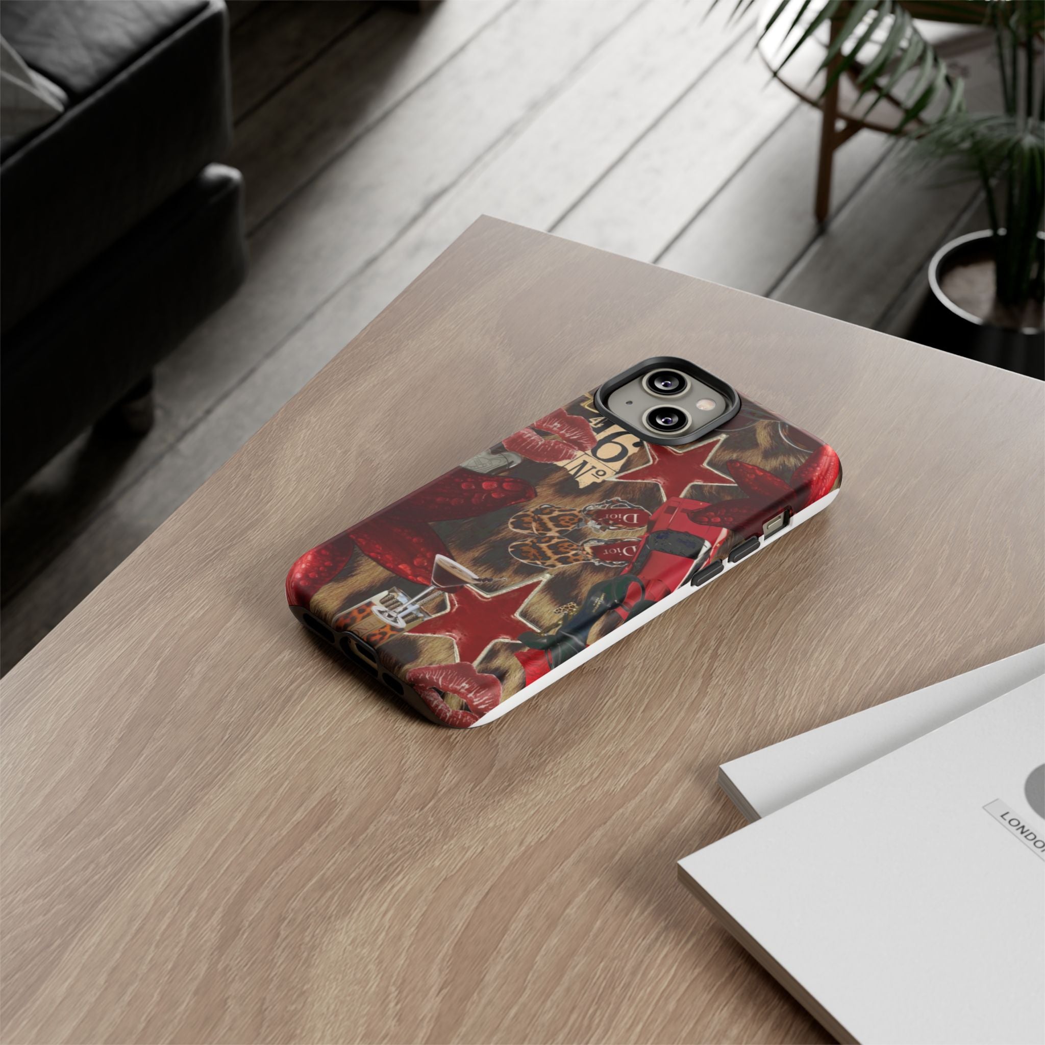 Cheetah Red Phone Case