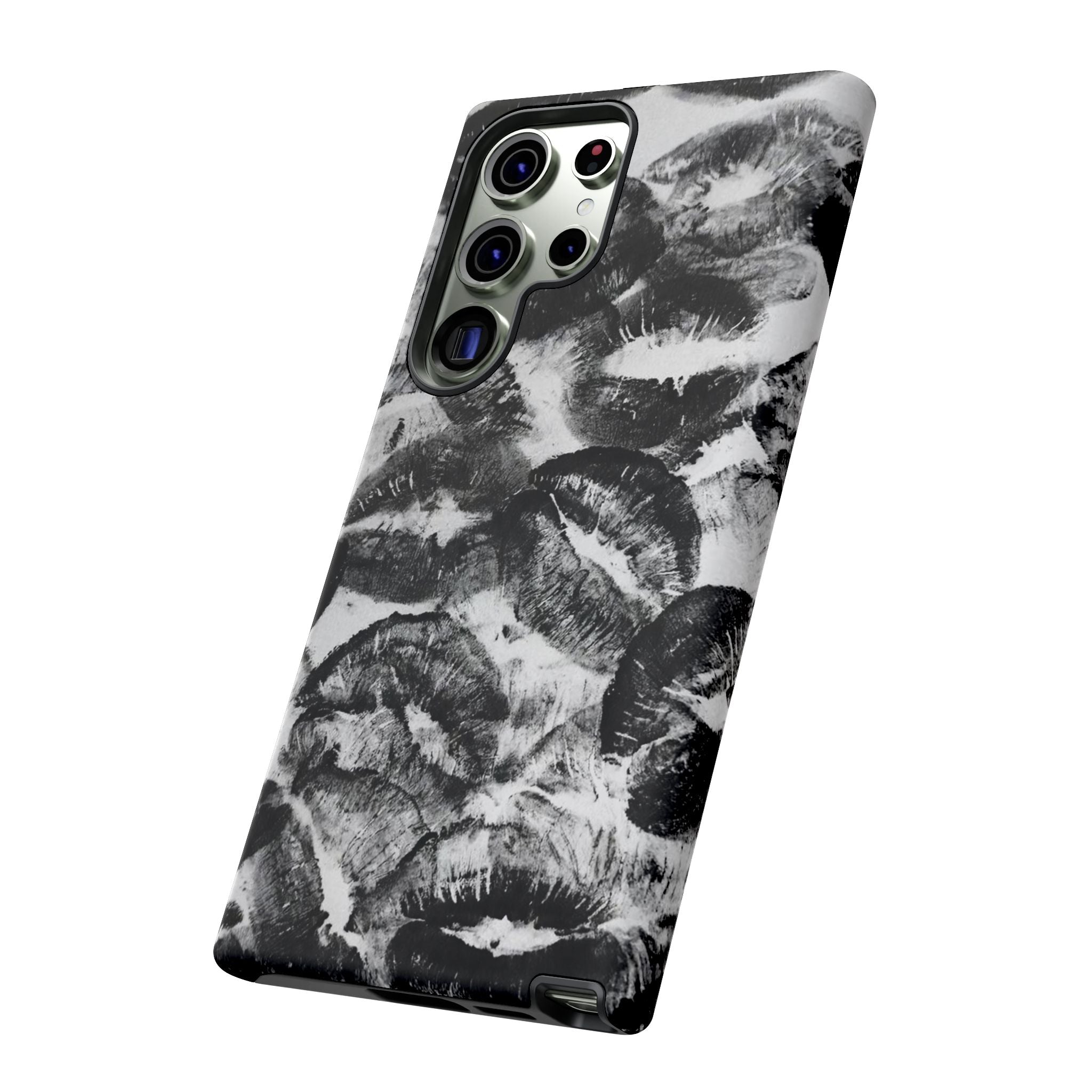 Black and Kiss Design Phone Case