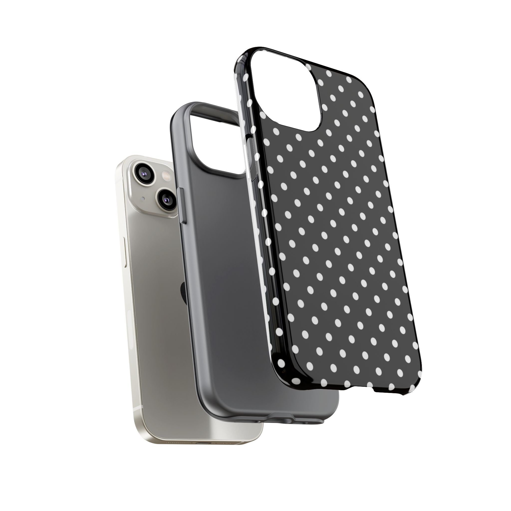 Black Polka Dot Phone Case