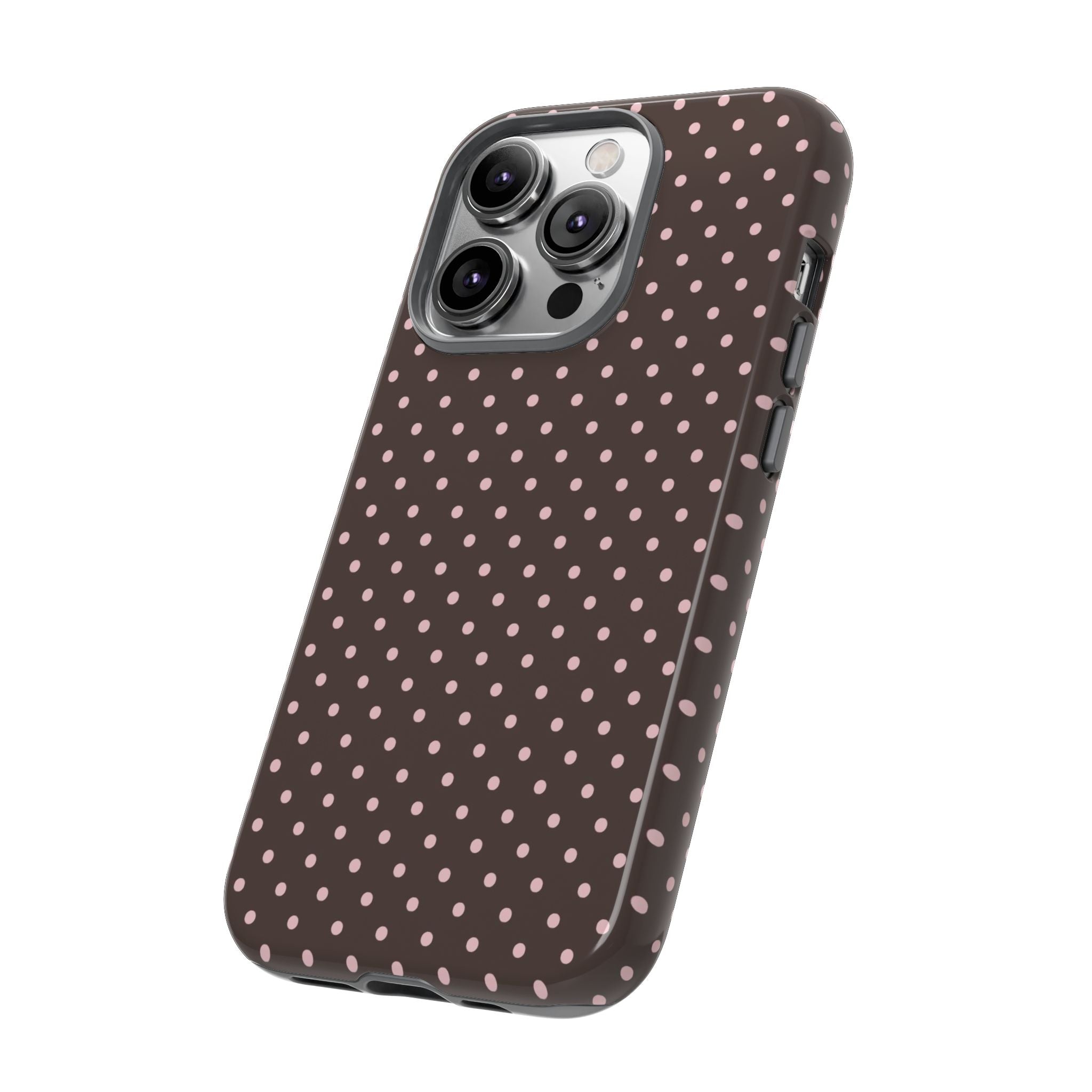 Brown Polka Phone Case