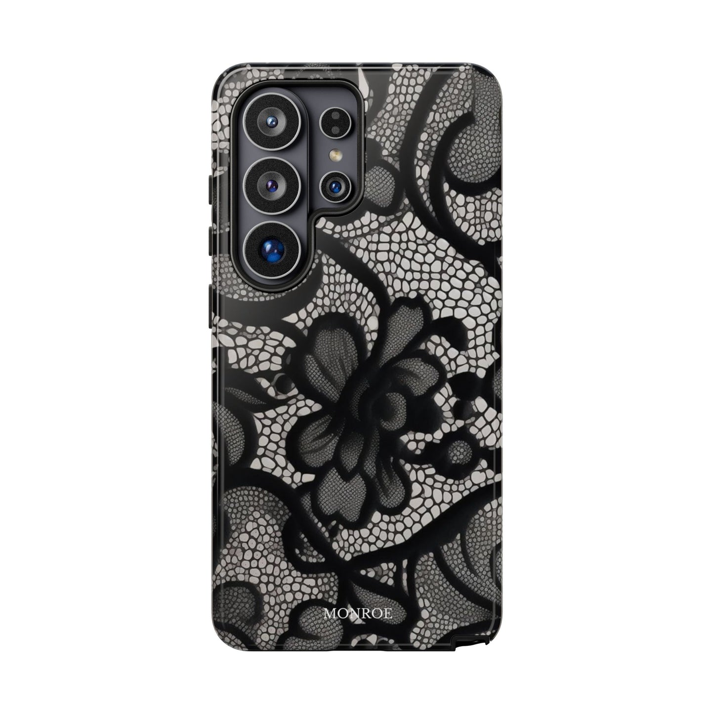 Black Floral Vintage Case