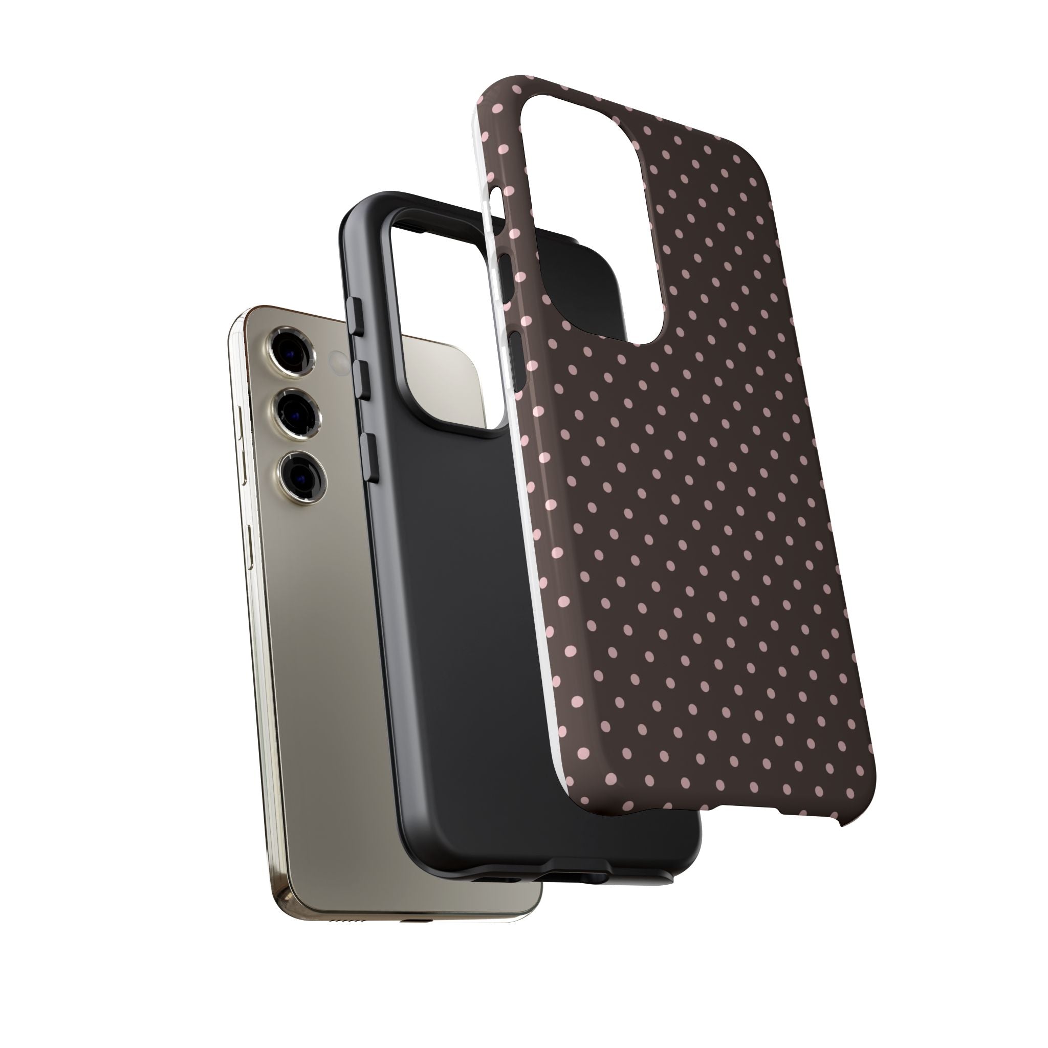 Brown Polka Phone Case