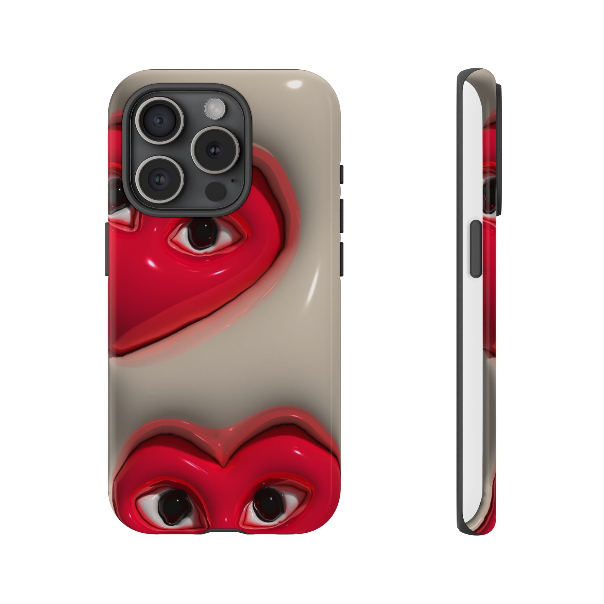 3D Hearts Phone Case