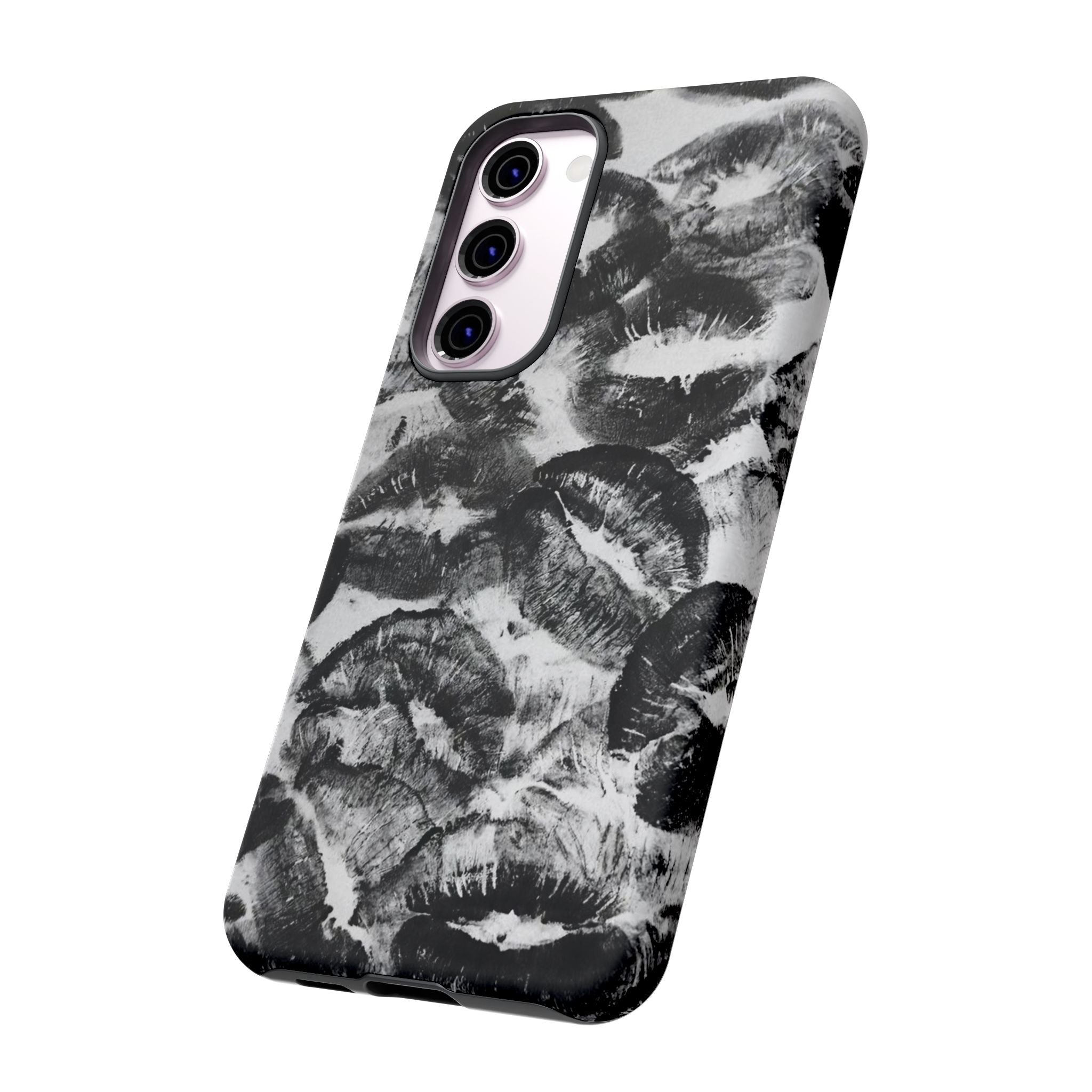 Black and Kiss Design Phone Case