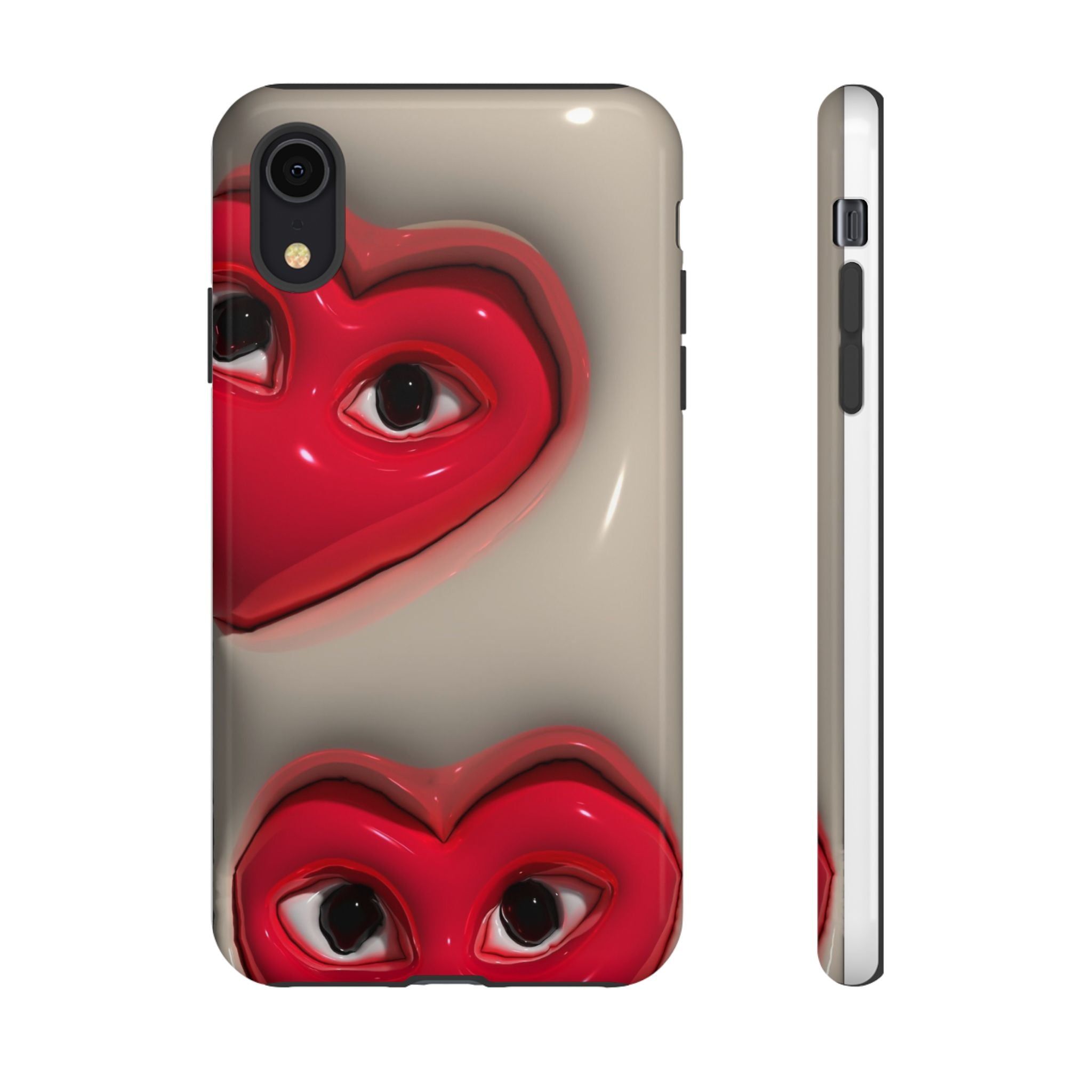 3D Hearts Phone Case