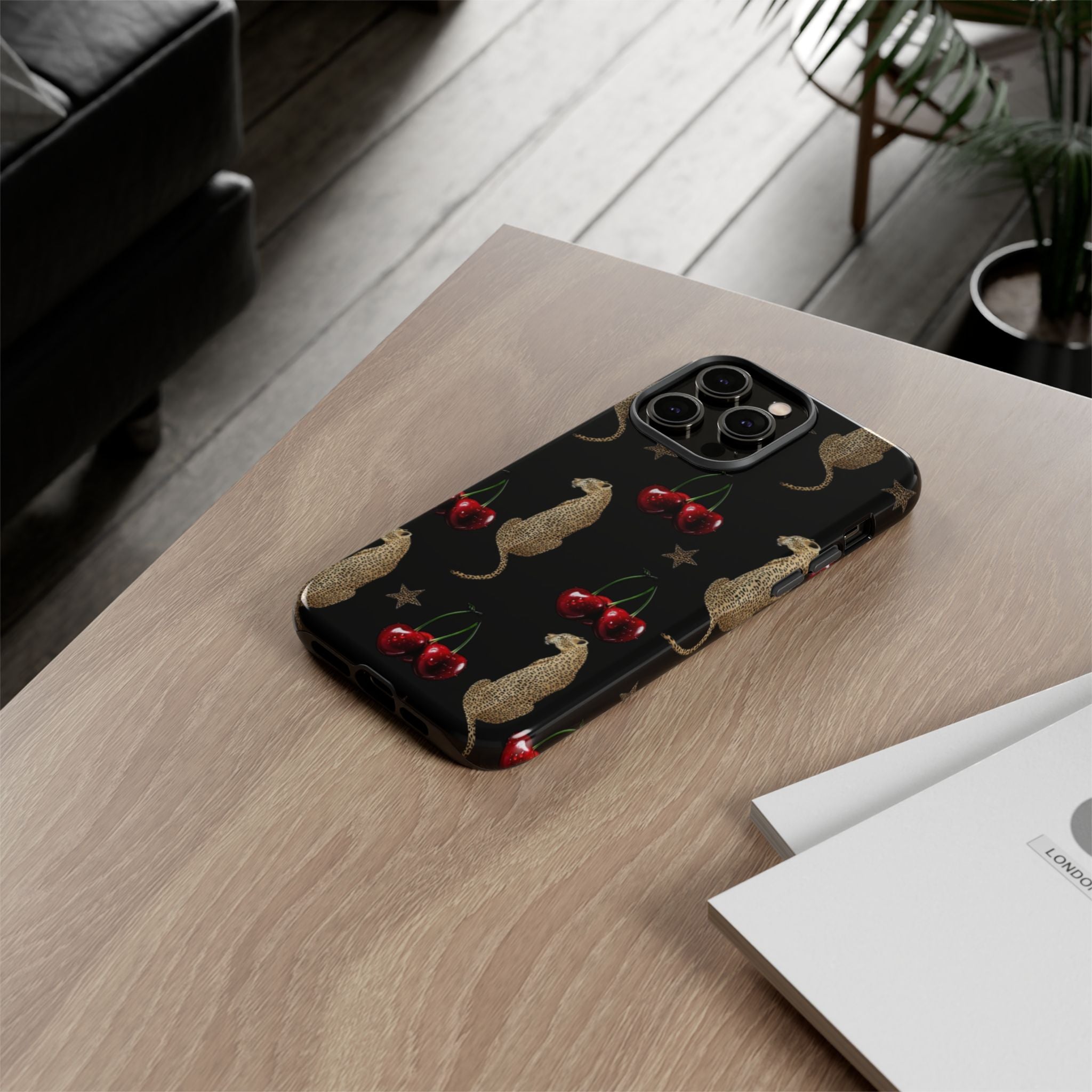 Leopards & Cherries Phone Case