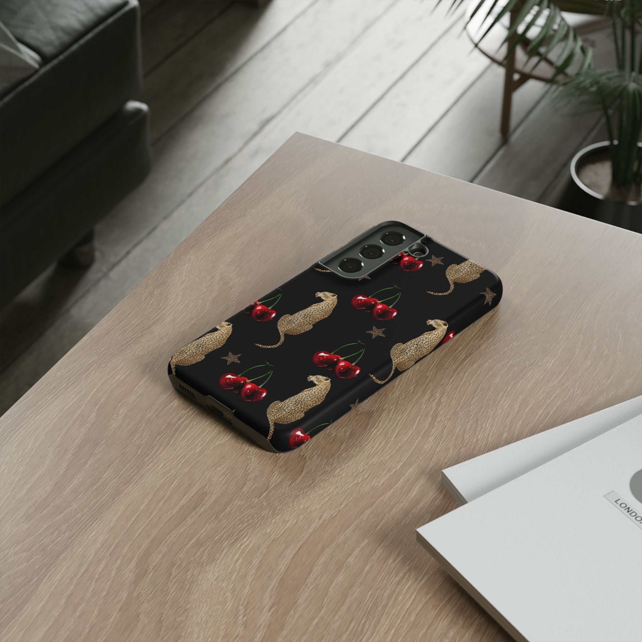 Leopards & Cherries Phone Case