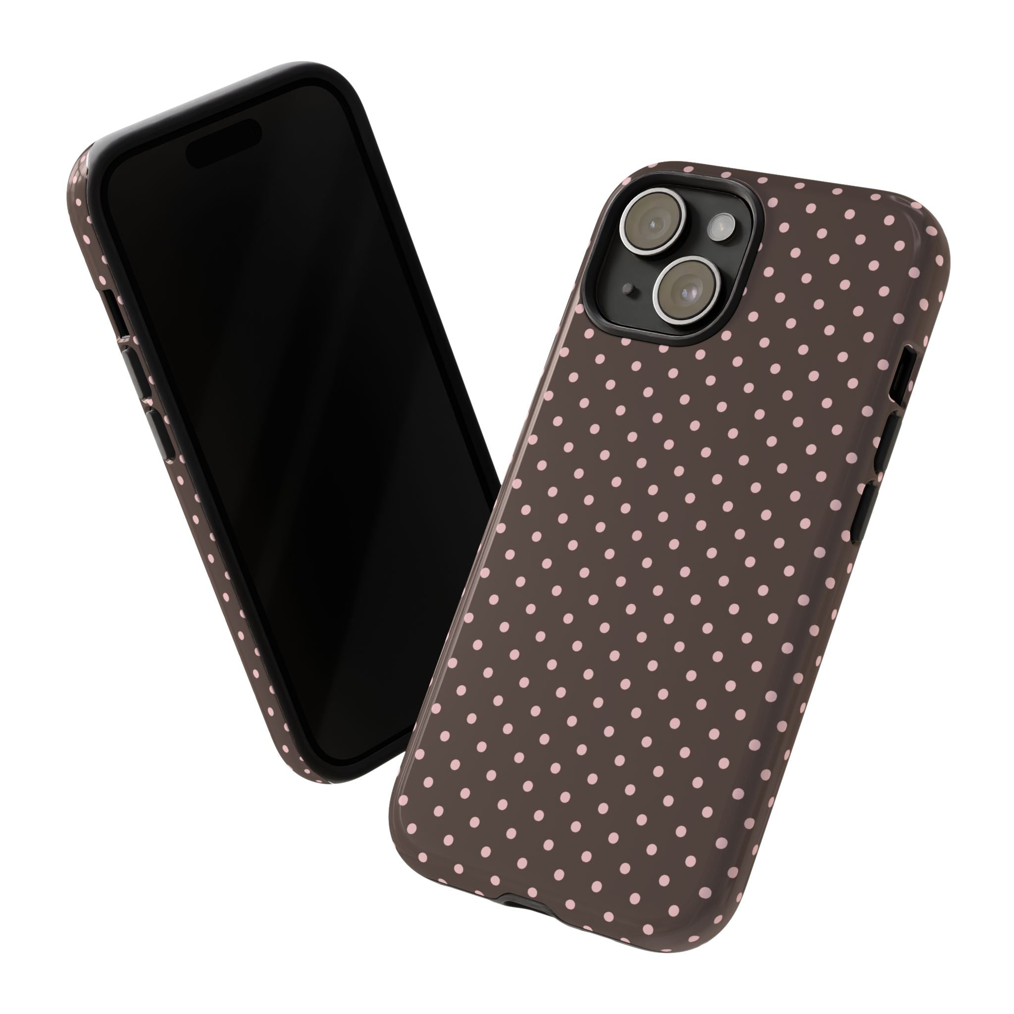 Brown Polka Phone Case