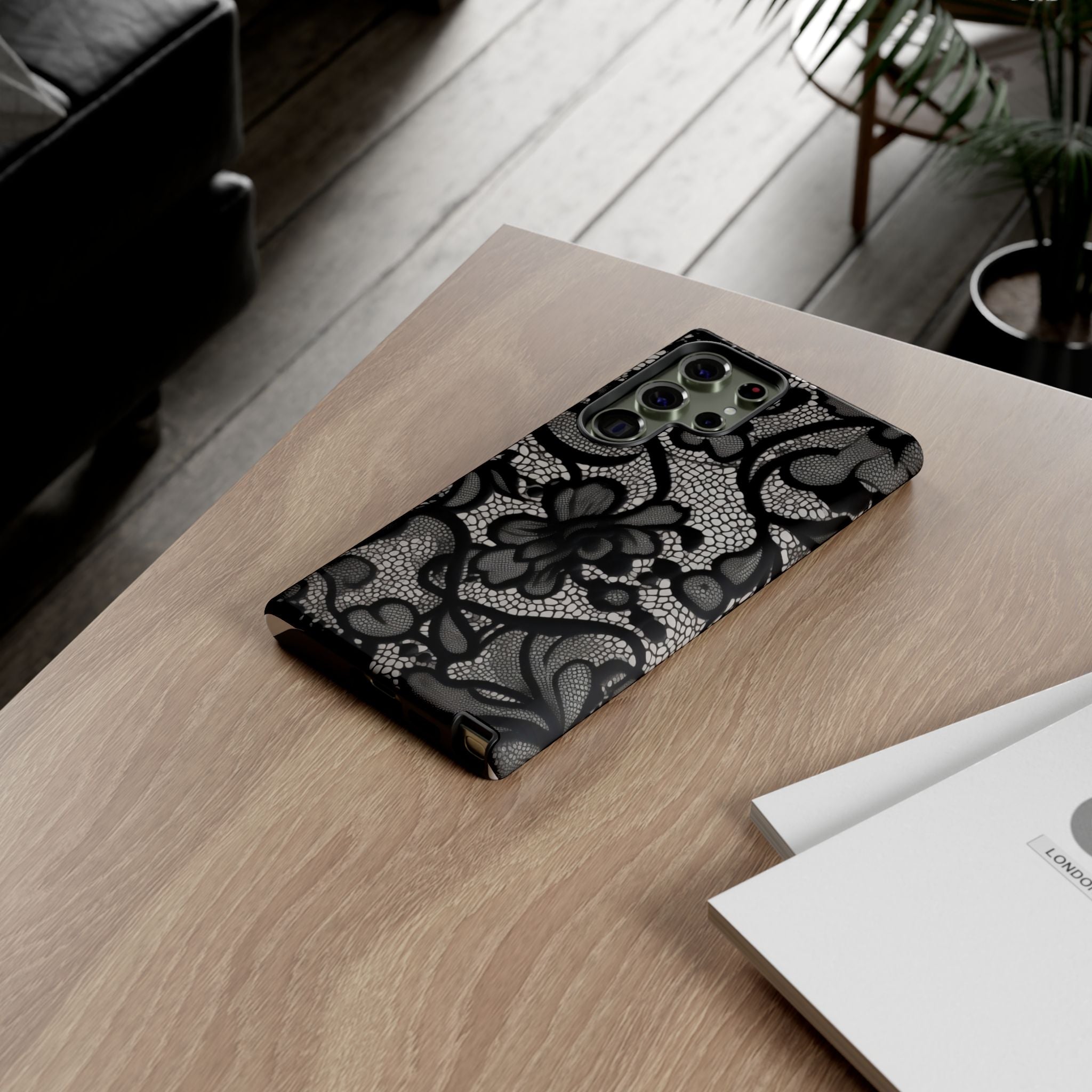 Black Lace Phone Case