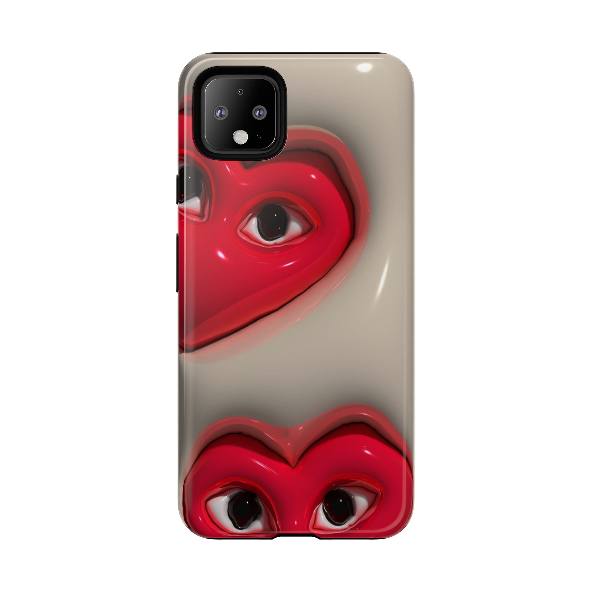 3D Hearts Phone Case