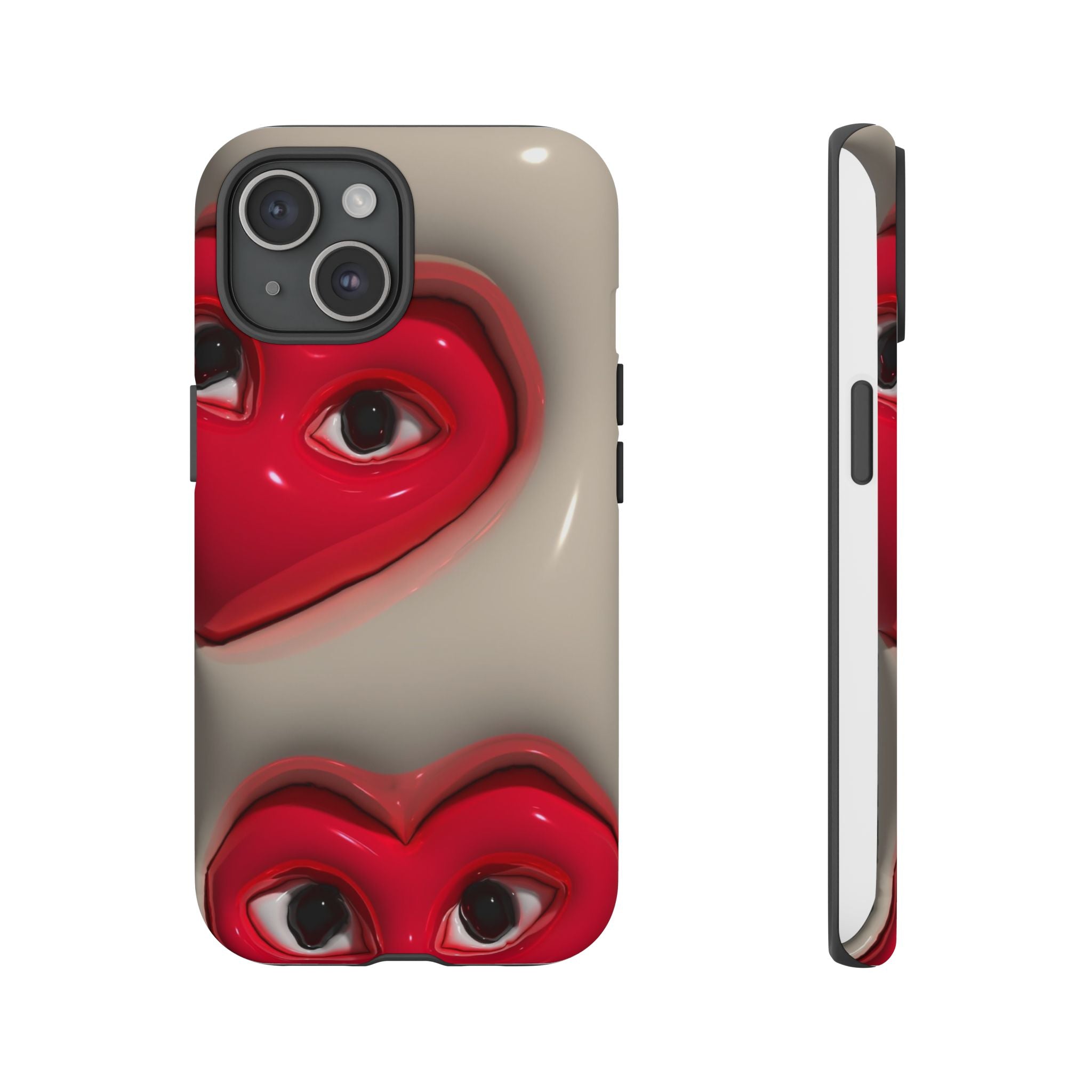 3D Hearts Phone Case