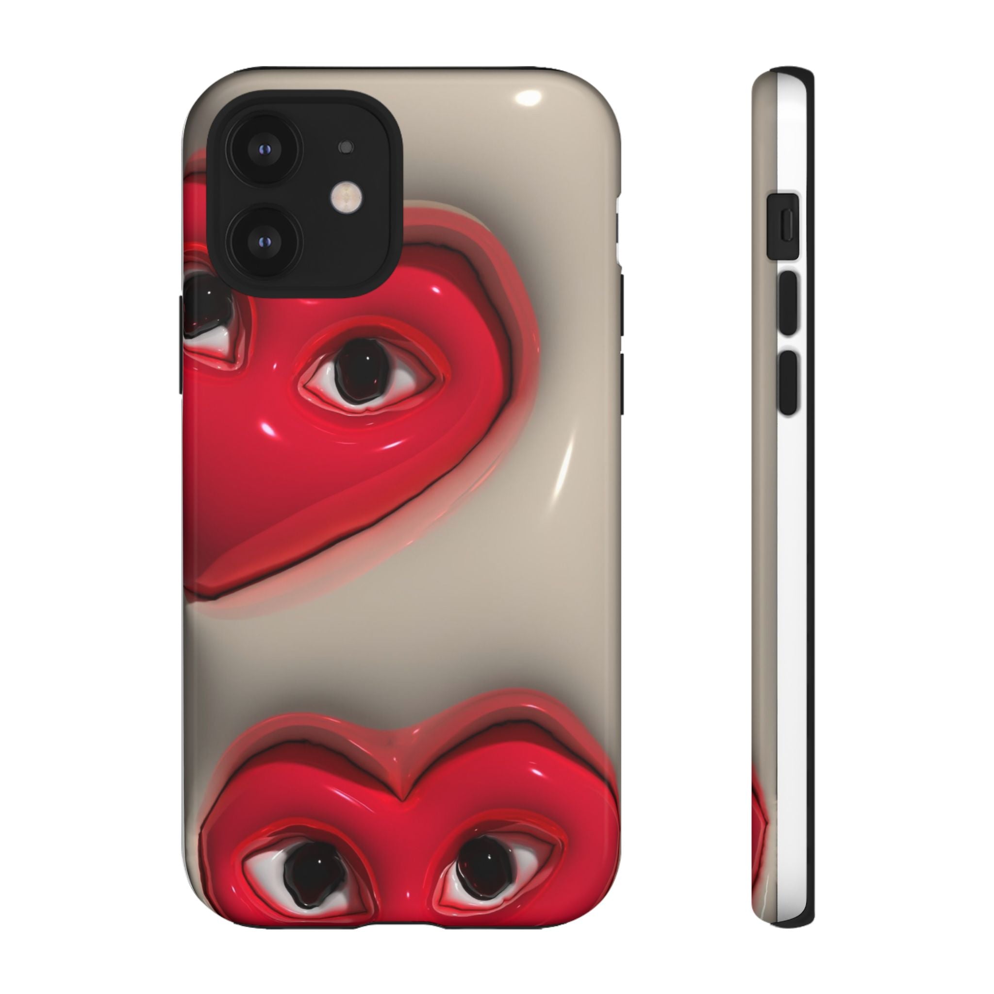 3D Hearts Phone Case
