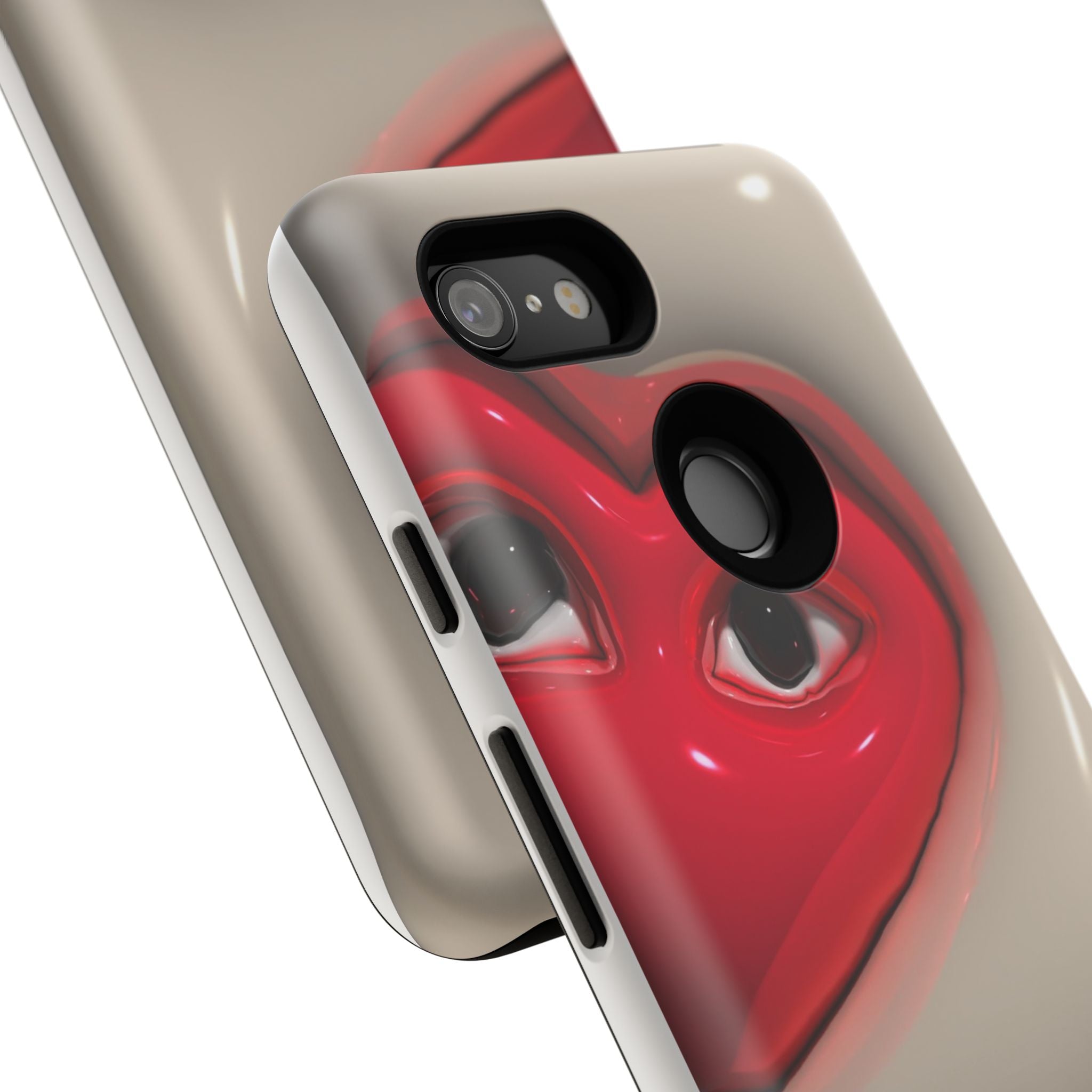 3D Hearts Phone Case