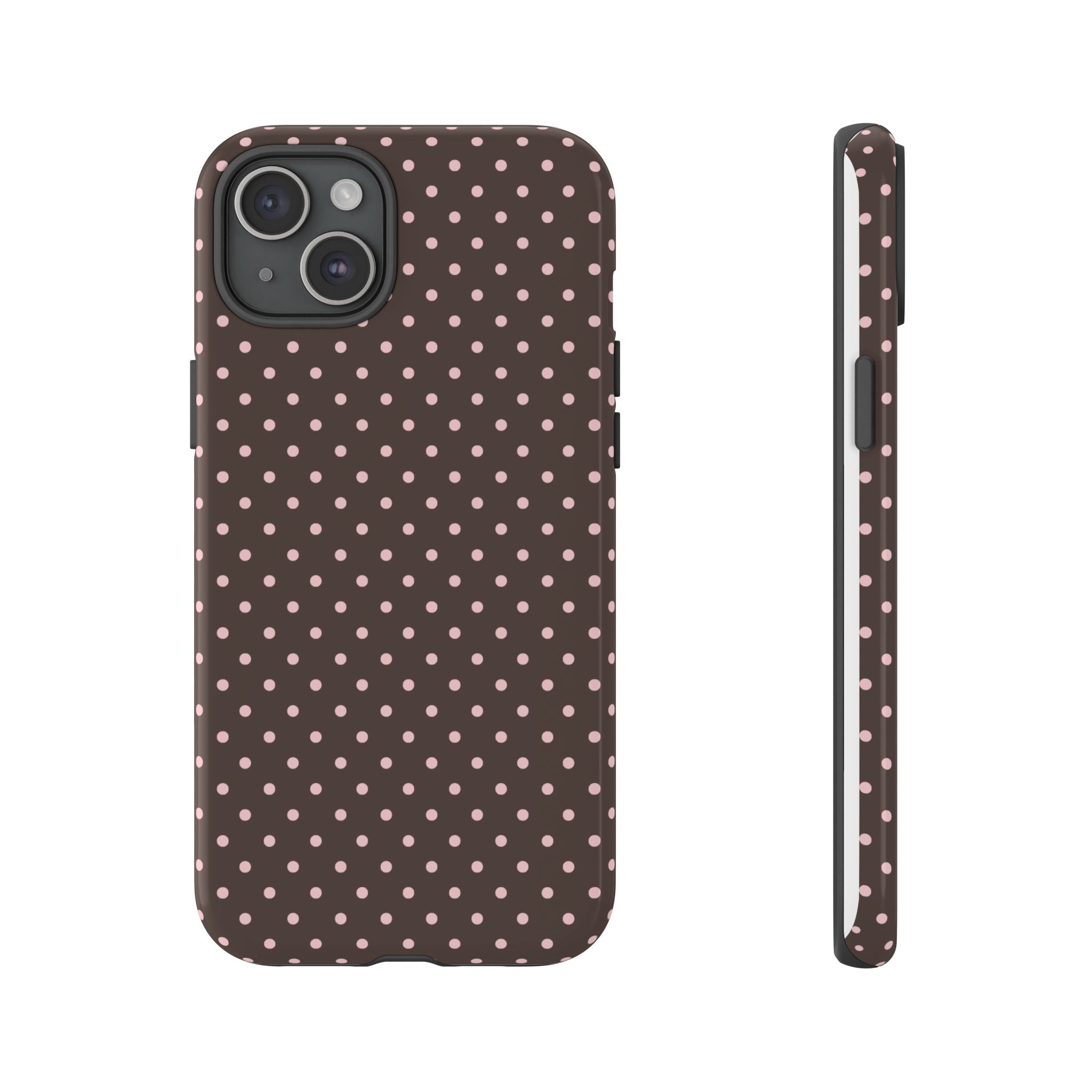Brown Polka Phone Case