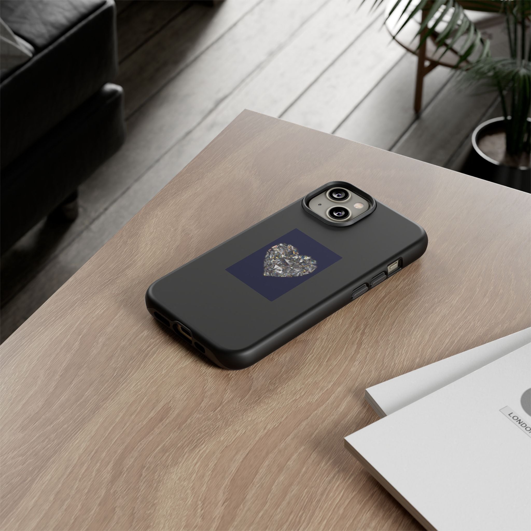 Crystal Heart Phone Case