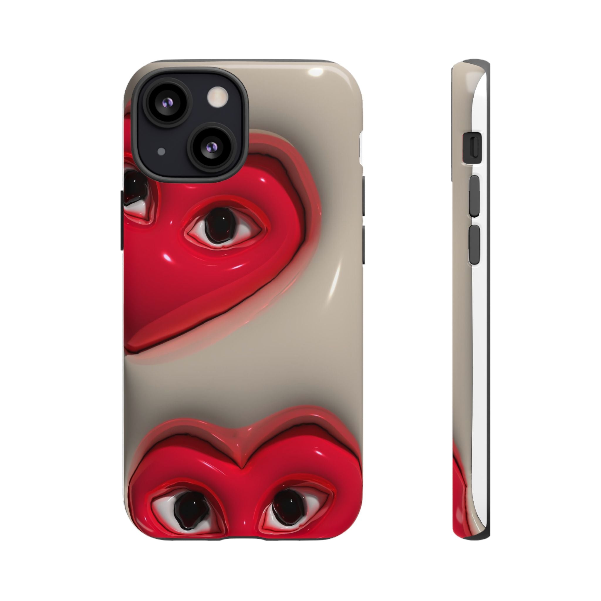 3D Hearts Phone Case