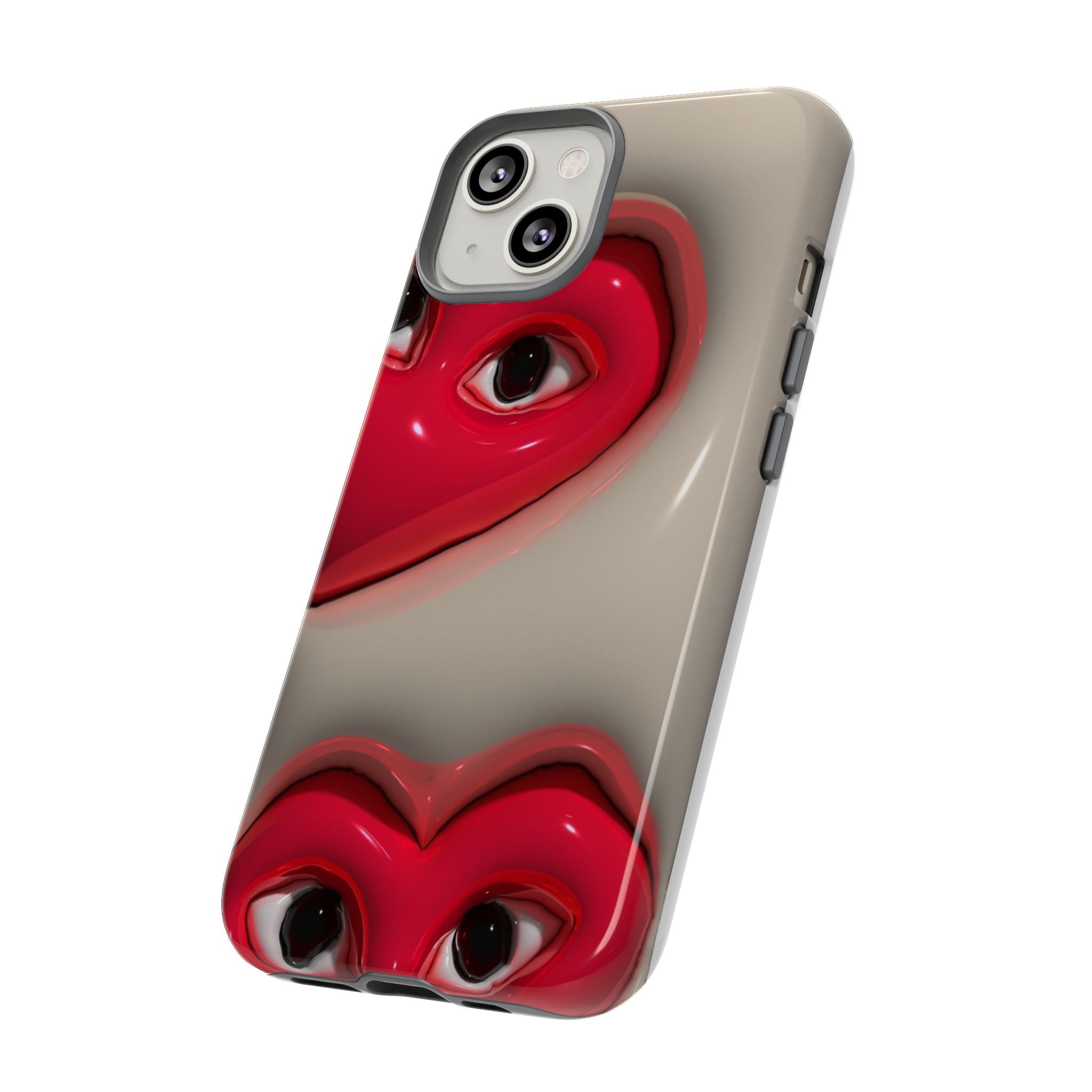 3D Hearts Phone Case