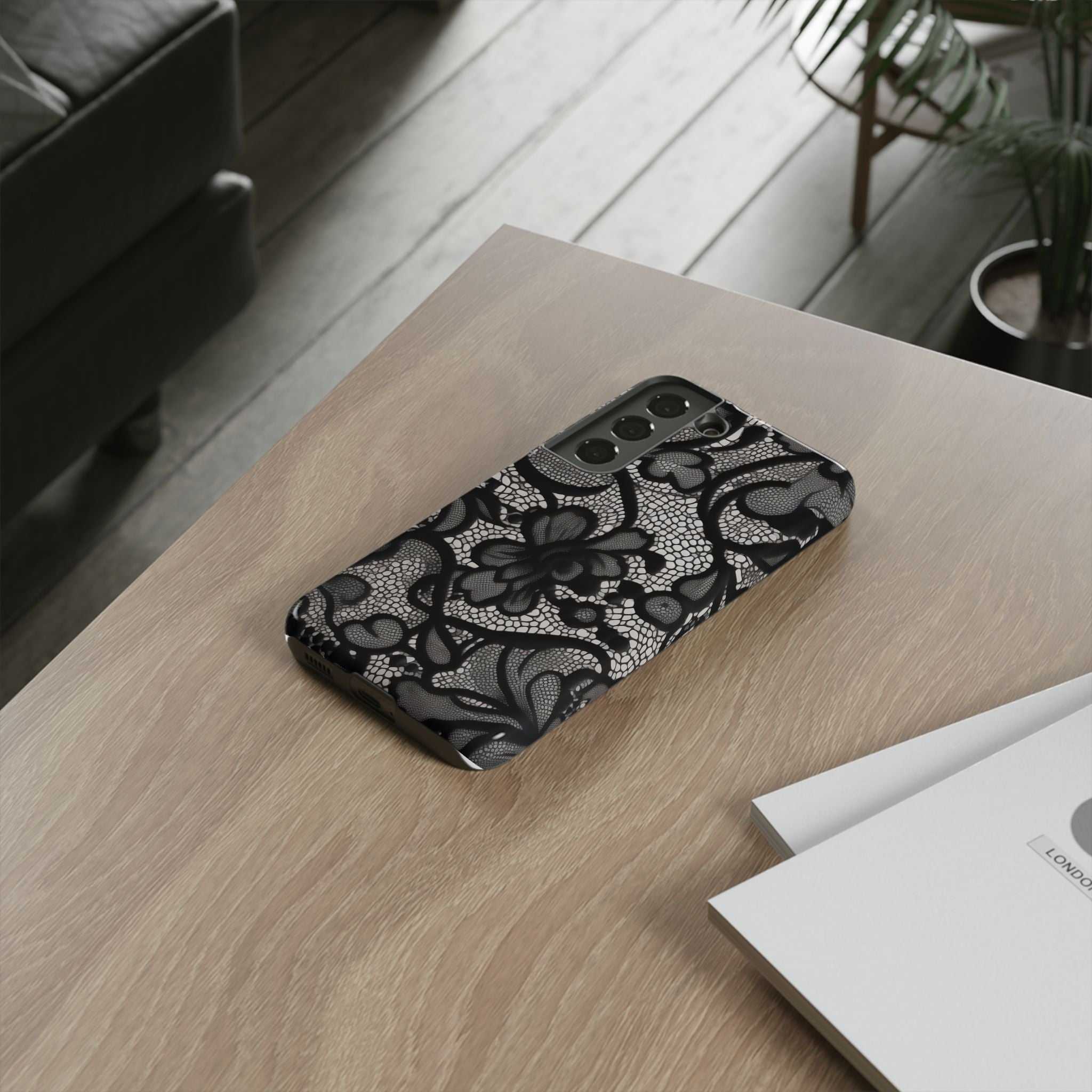 Black Lace Phone Case